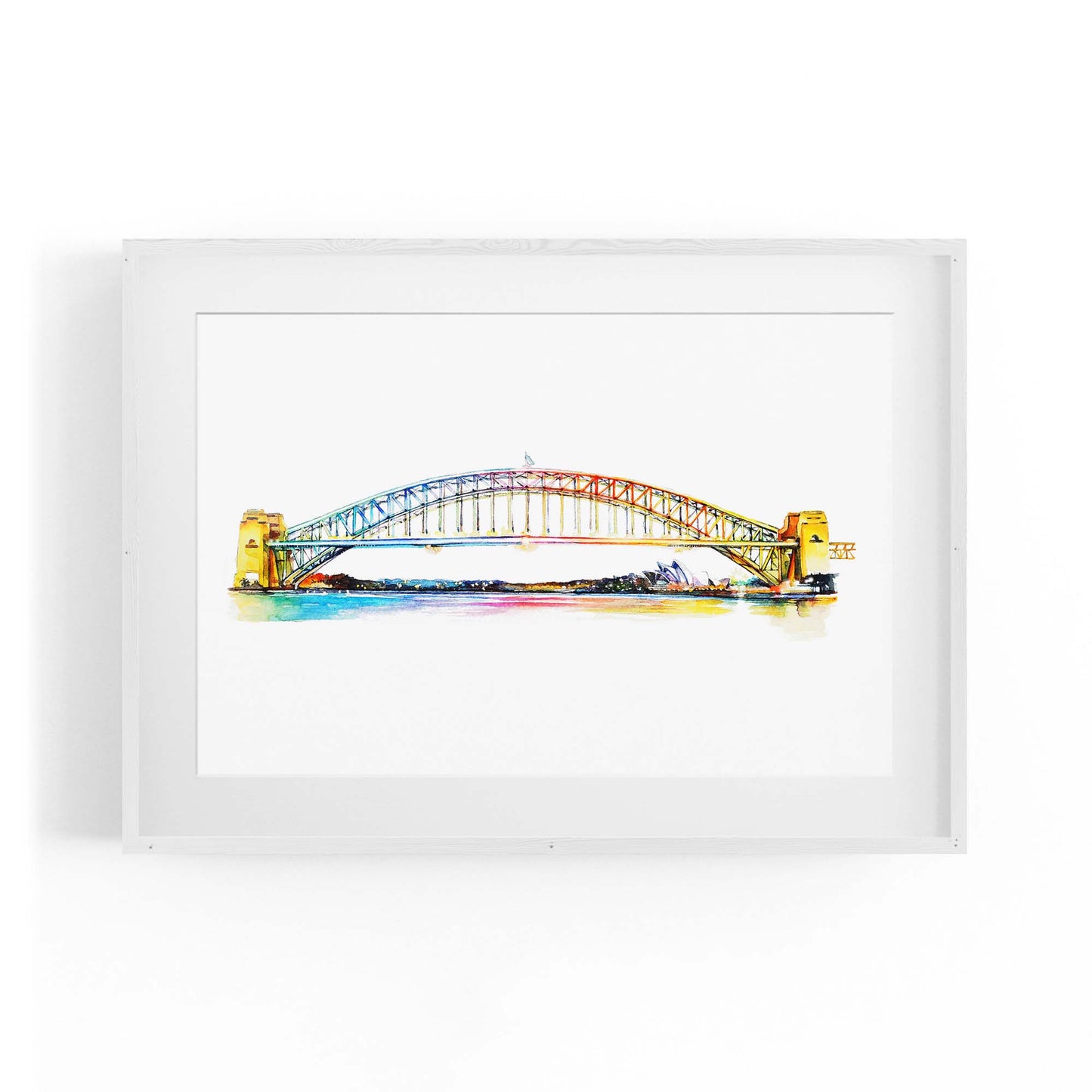 Sydney Harbour Bridge Painting Australian Wall Art - The Affordable Art Company