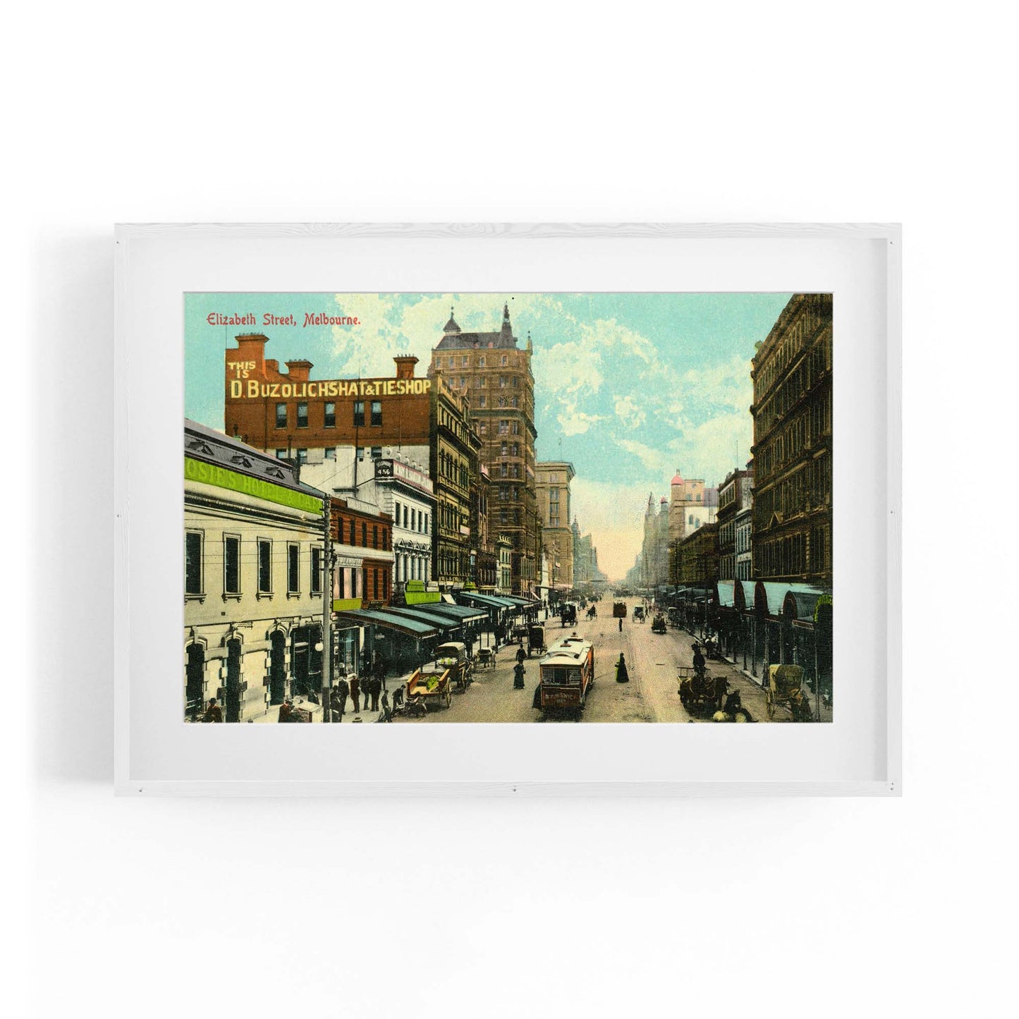 Elizabeth St, Melbourne Vintage Photograph Wall Art #2 - The Affordable Art Company