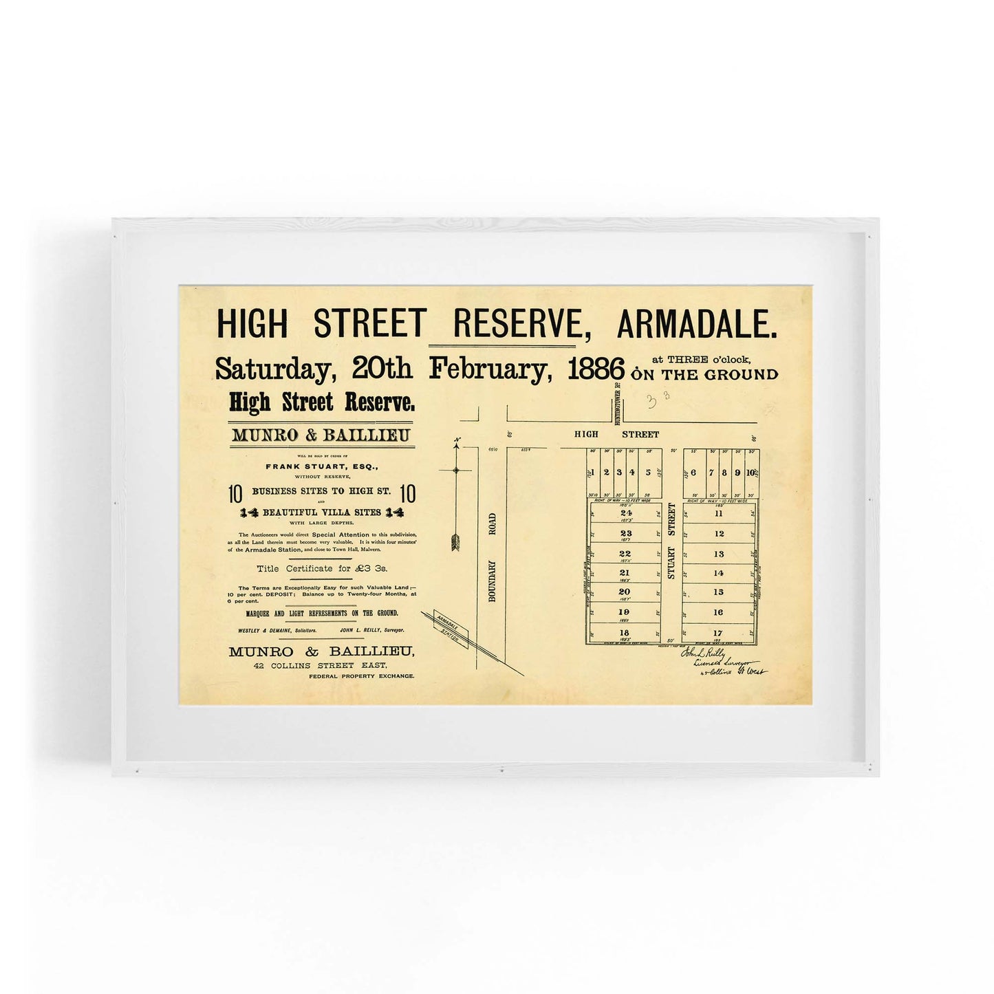 Armadale Melbourne Vintage Real Estate Advert Art #3 - The Affordable Art Company
