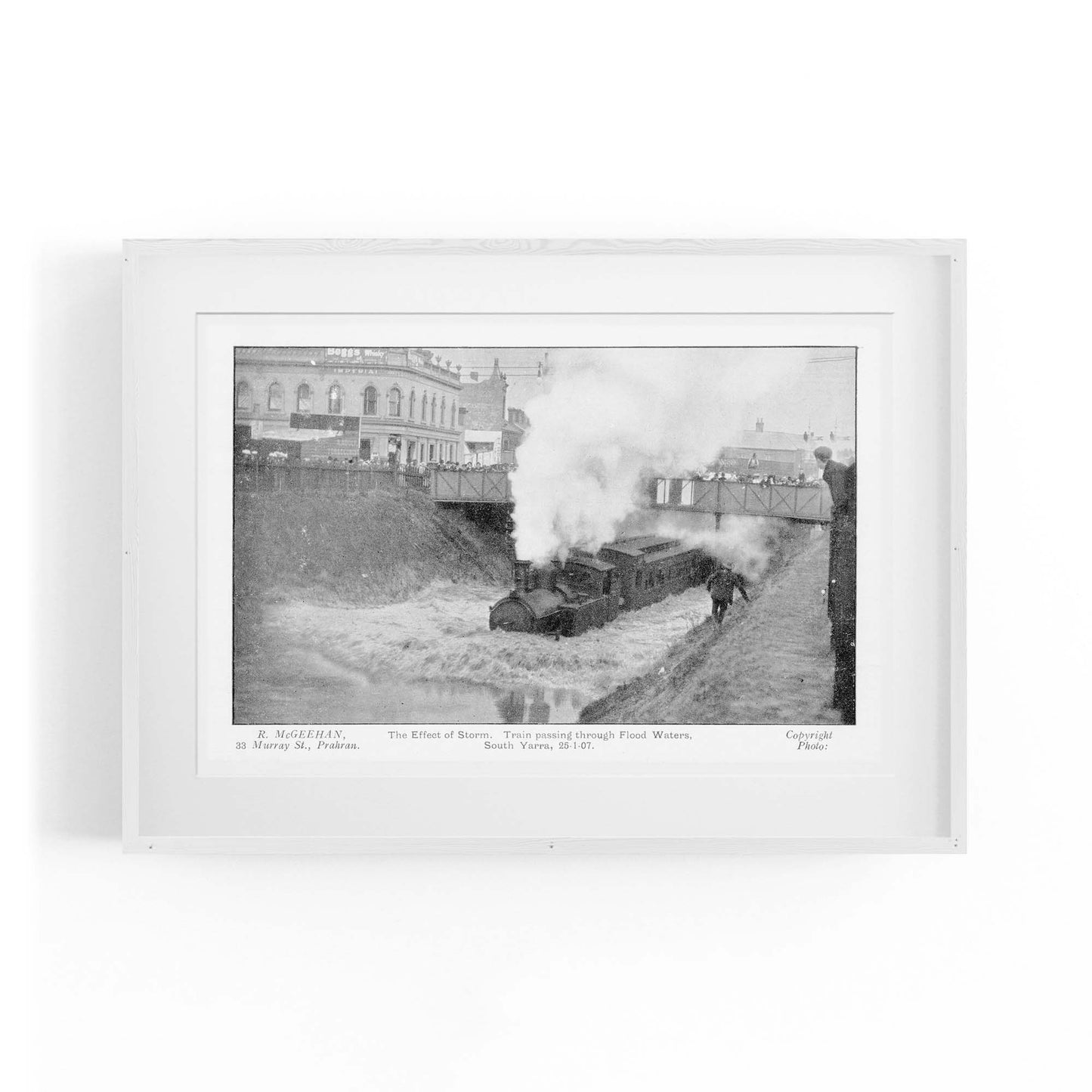 Prahran Station Vintage Photograph Wall Art - The Affordable Art Company