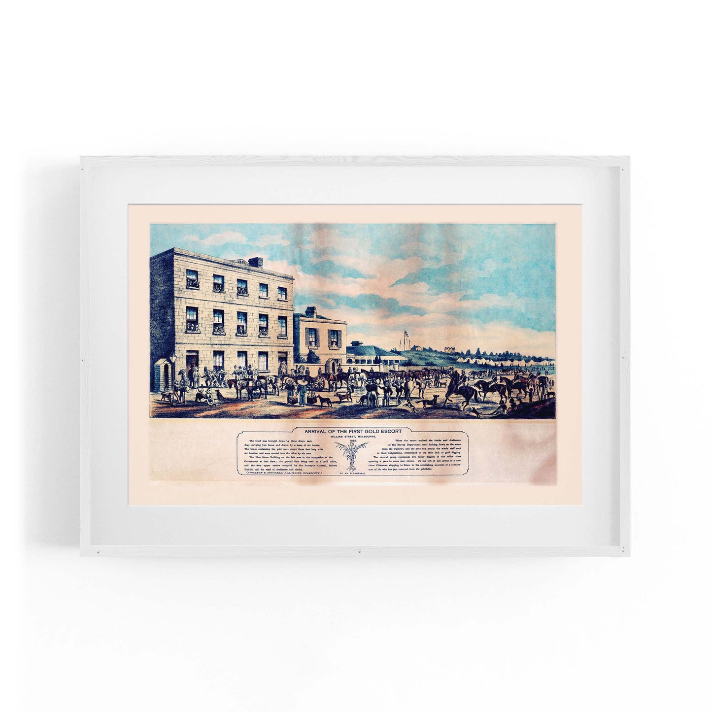 Melbourne Gold Rush Vintage Victoria Wall Art - The Affordable Art Company