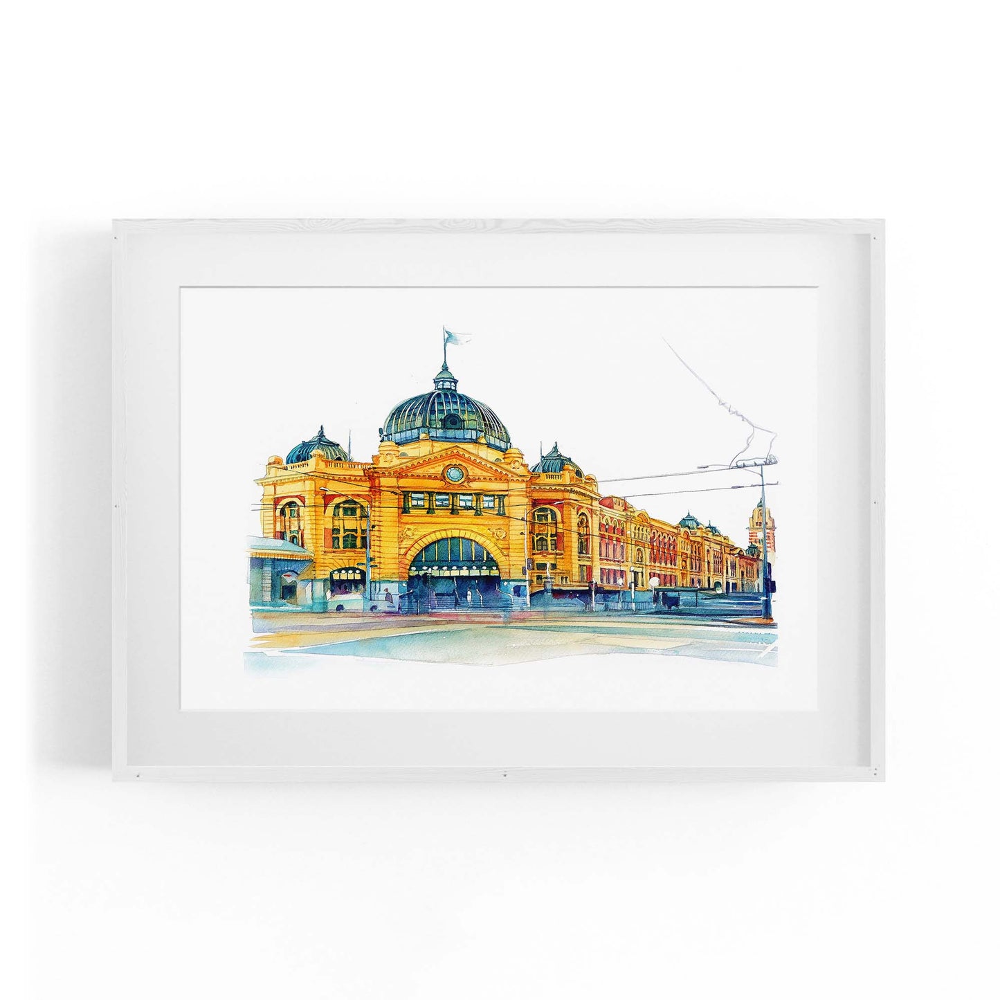 Flinders St Station Melbourne Painting Art - The Affordable Art Company