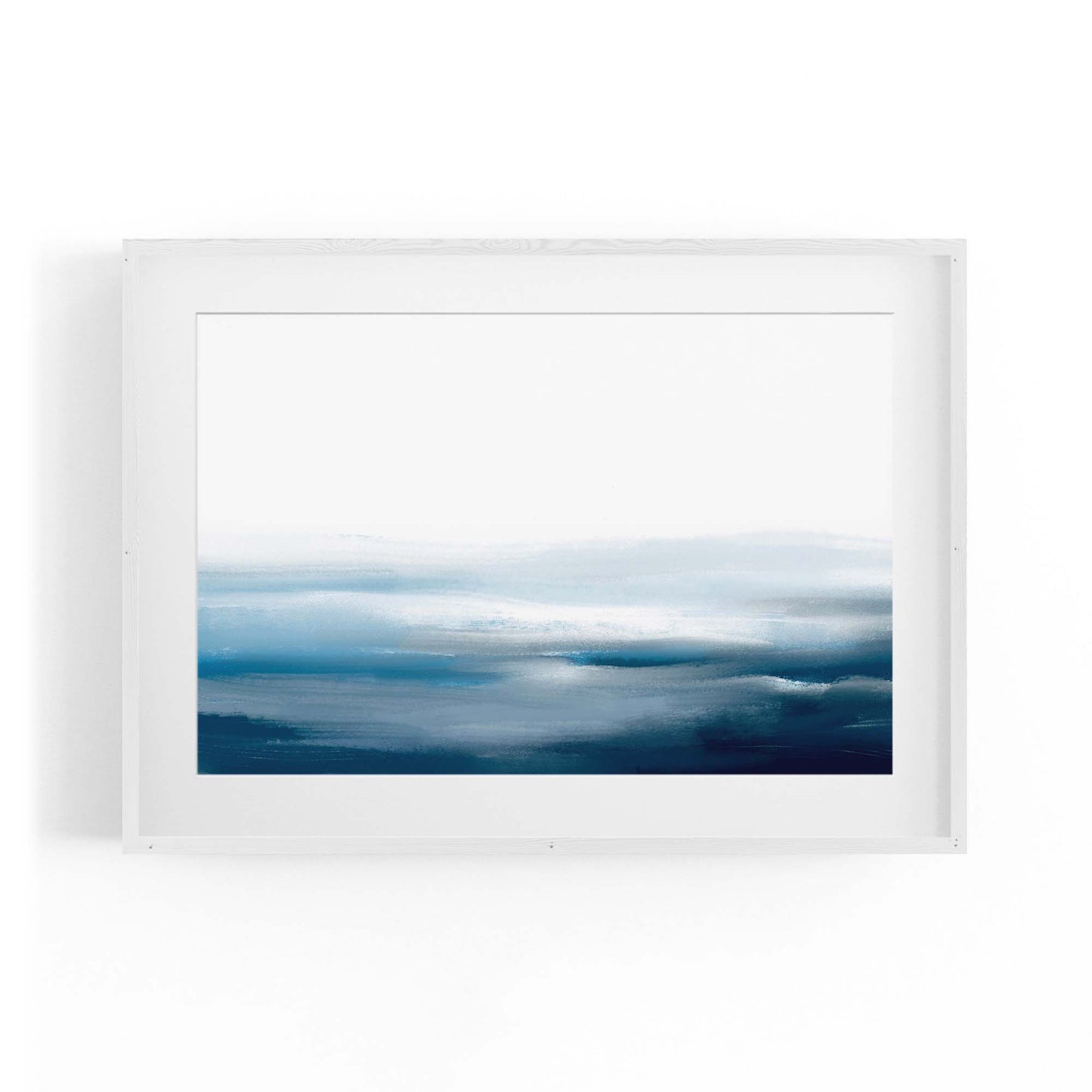 Minimal Blue Painting Abstract Modern Wall Art #18 - The Affordable Art Company