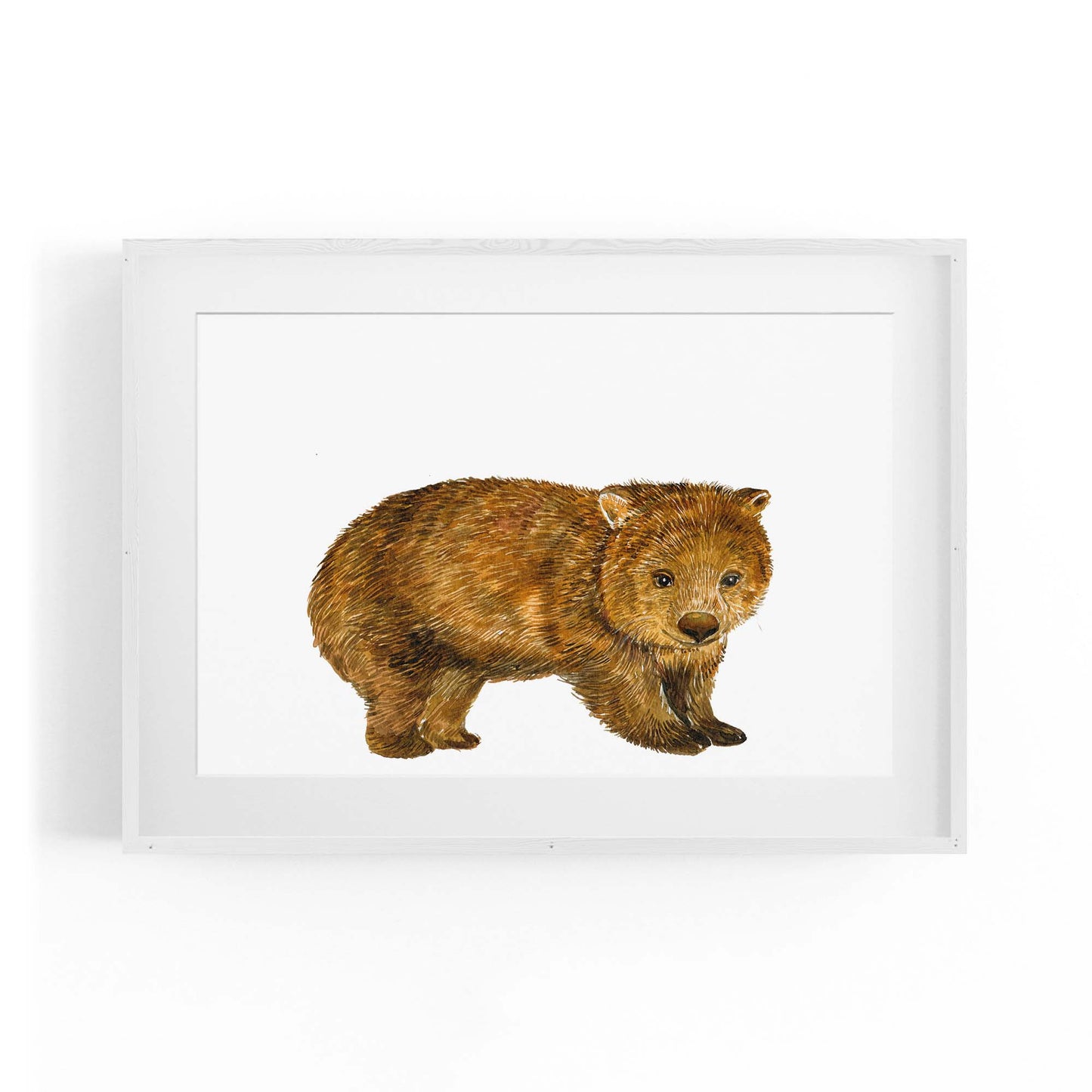 Australian Wombat Painting Animal Wall Art - The Affordable Art Company