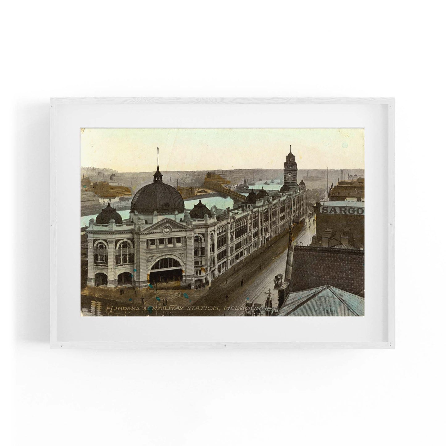 Flinders St Station Melbourne Vintage Photograph Art #3 - The Affordable Art Company