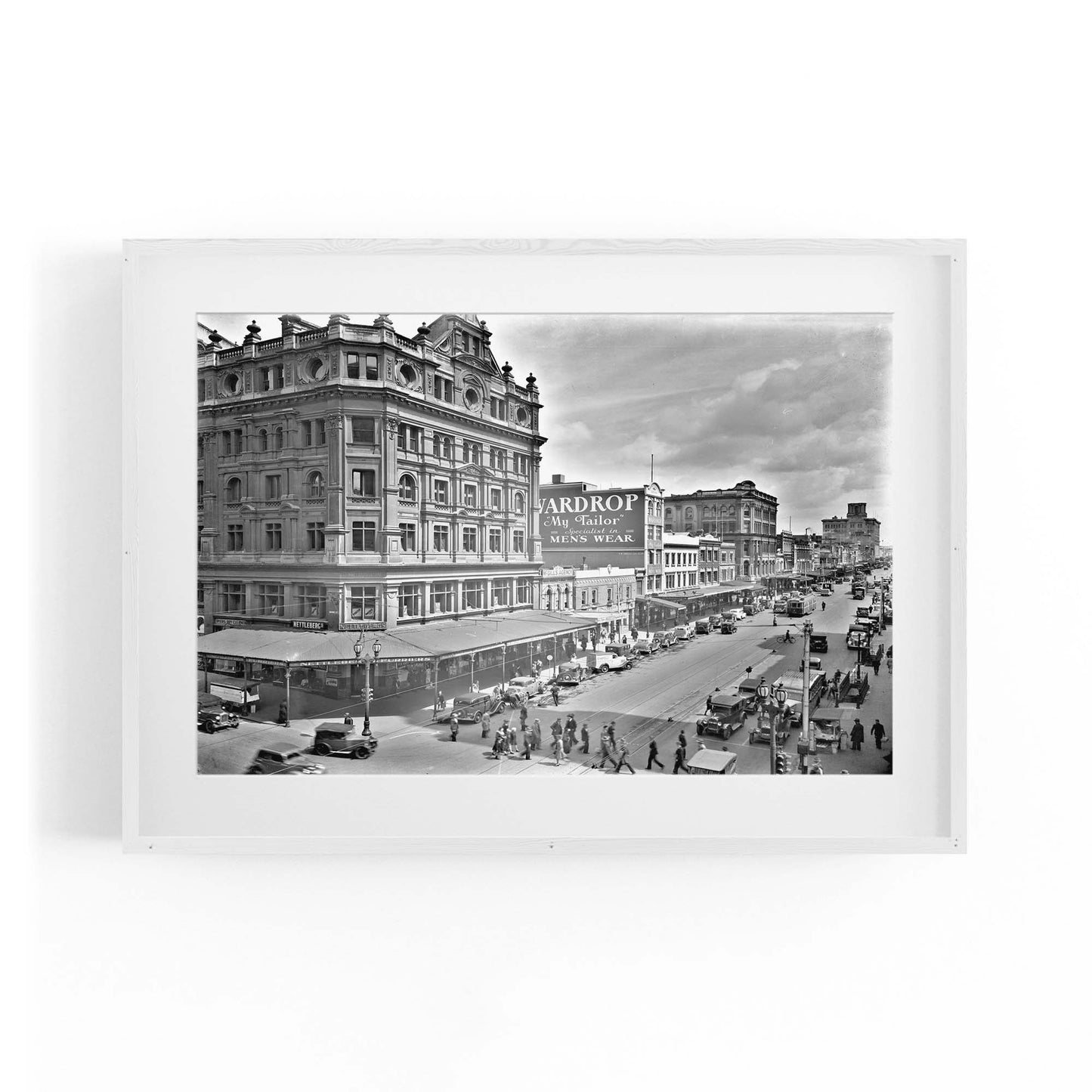 Elizabeth St, Melbourne Vintage Photograph Wall Art #1 - The Affordable Art Company