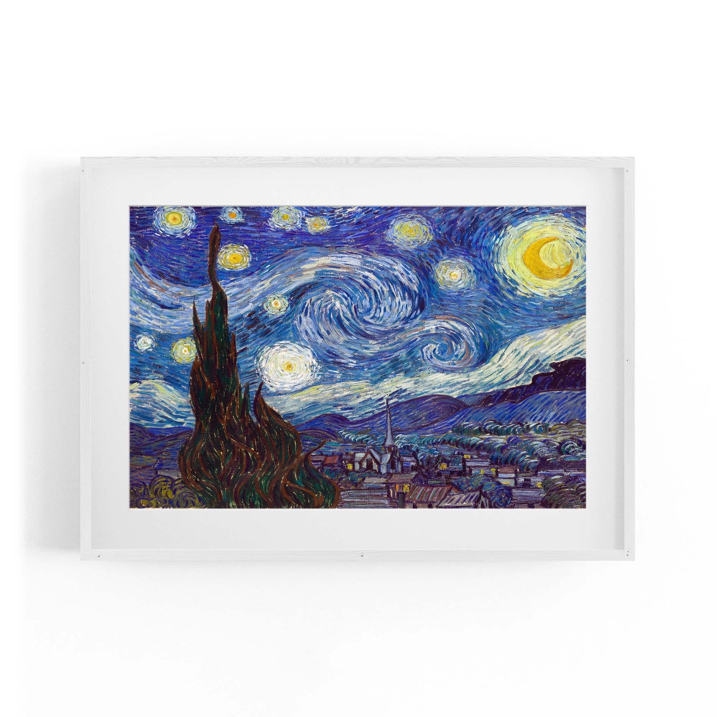 Starry Night by Vincent Van Gogh Painting Wall Art - The Affordable Art Company