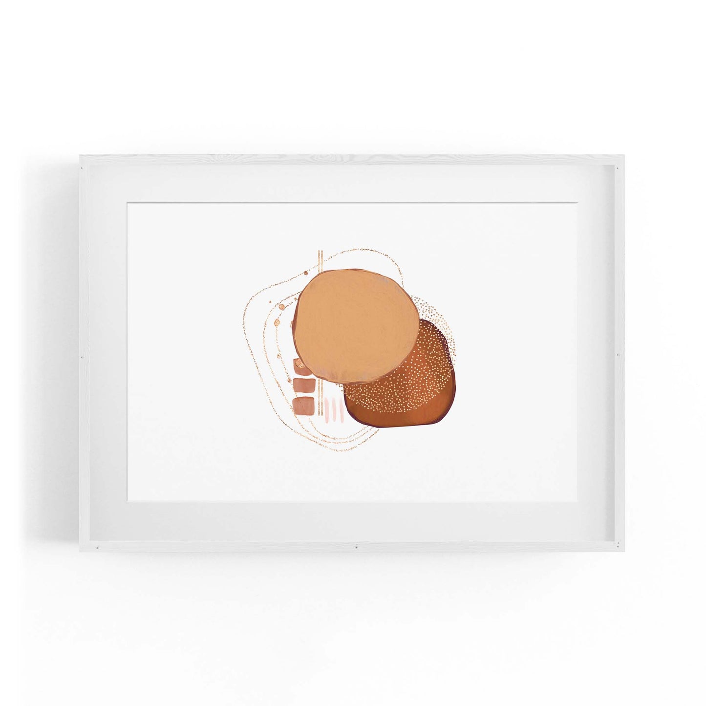 Blue Abstract Painting Minimal Modern Wall Art #12 - The Affordable Art Company