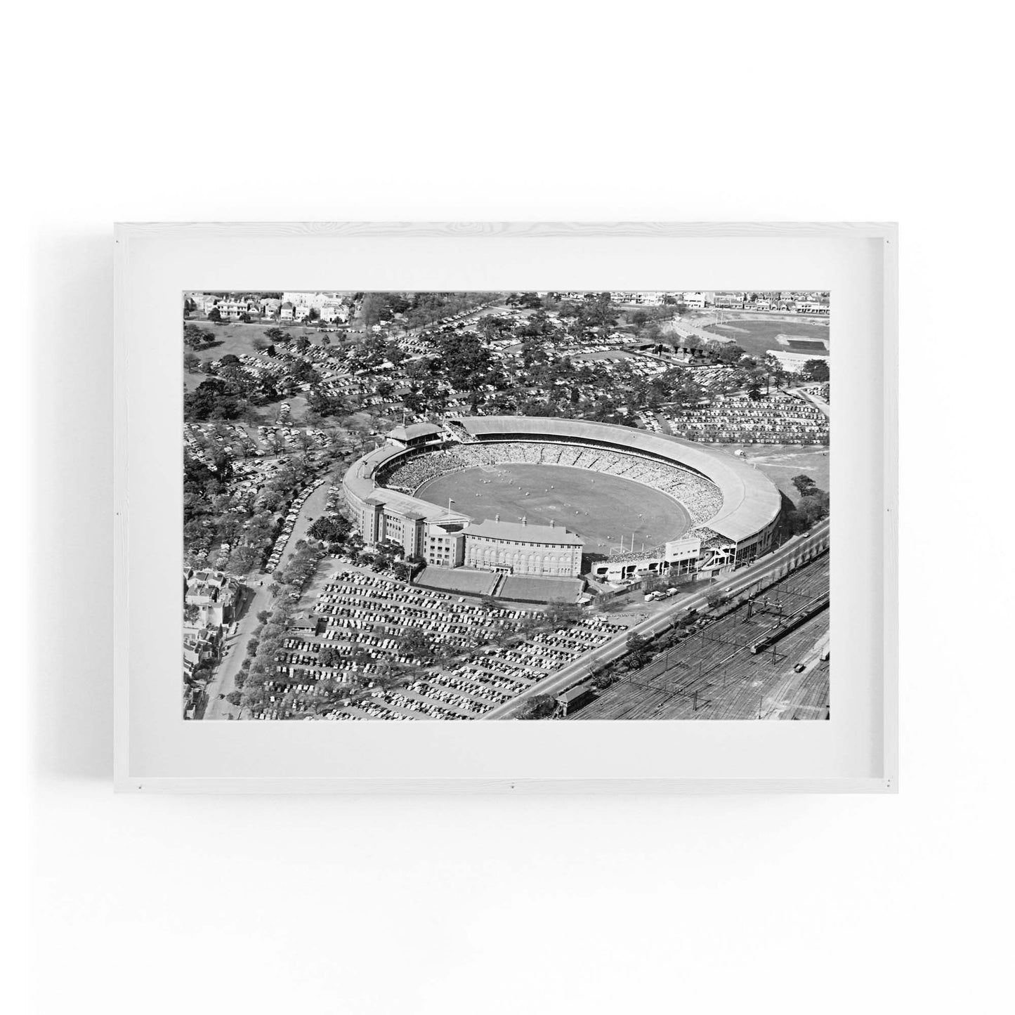 Melbourne Cricket Ground Vintage MCG Wall Art - The Affordable Art Company