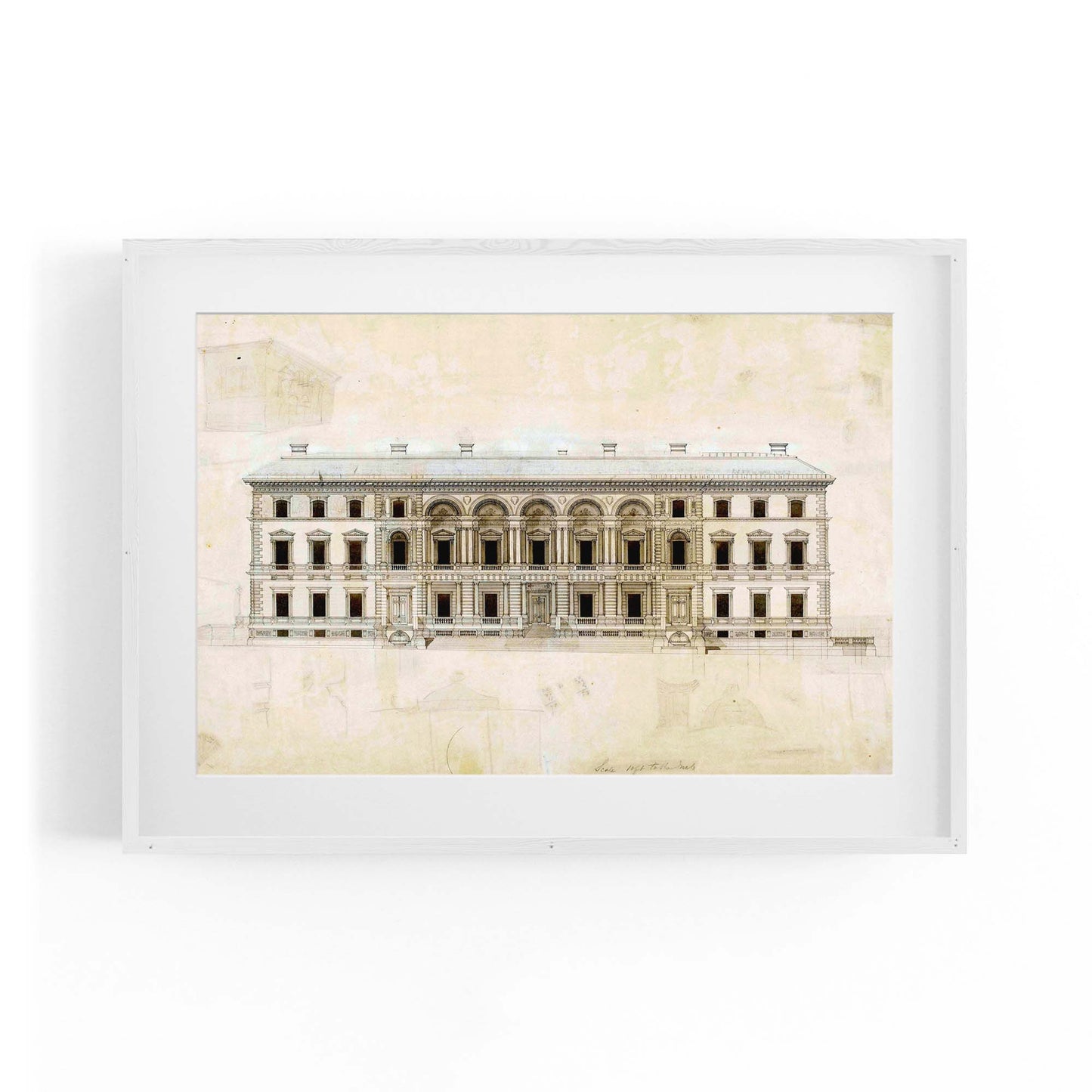 Vintage Treasury Building Melbourne Wall Art - The Affordable Art Company