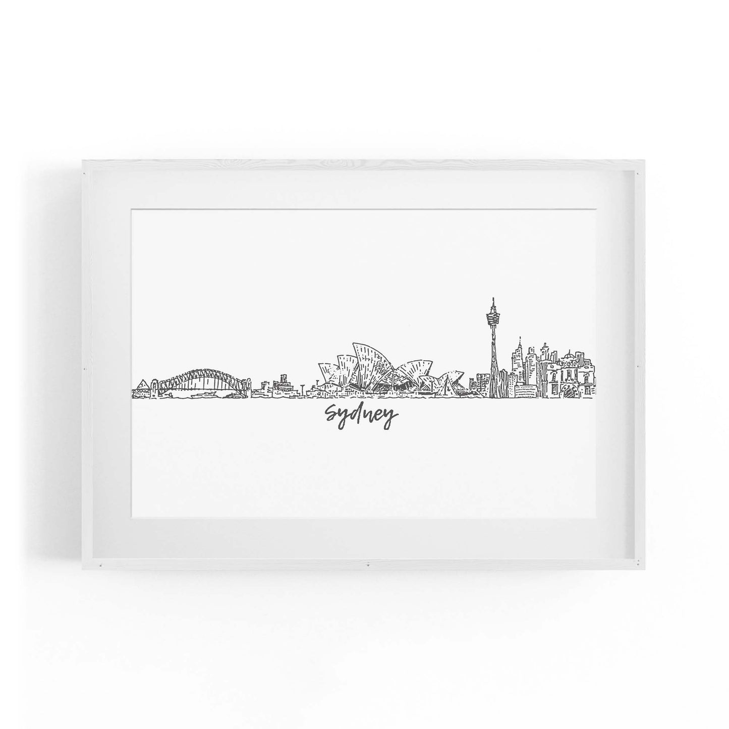 Sydney Cityscape Australian Travel Wall Art #2 - The Affordable Art Company