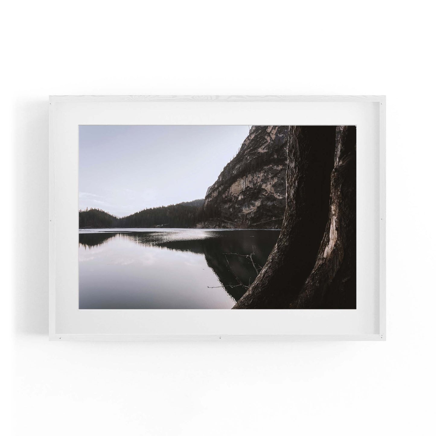 Calm Lake Landscape Photograph Wall Art - The Affordable Art Company