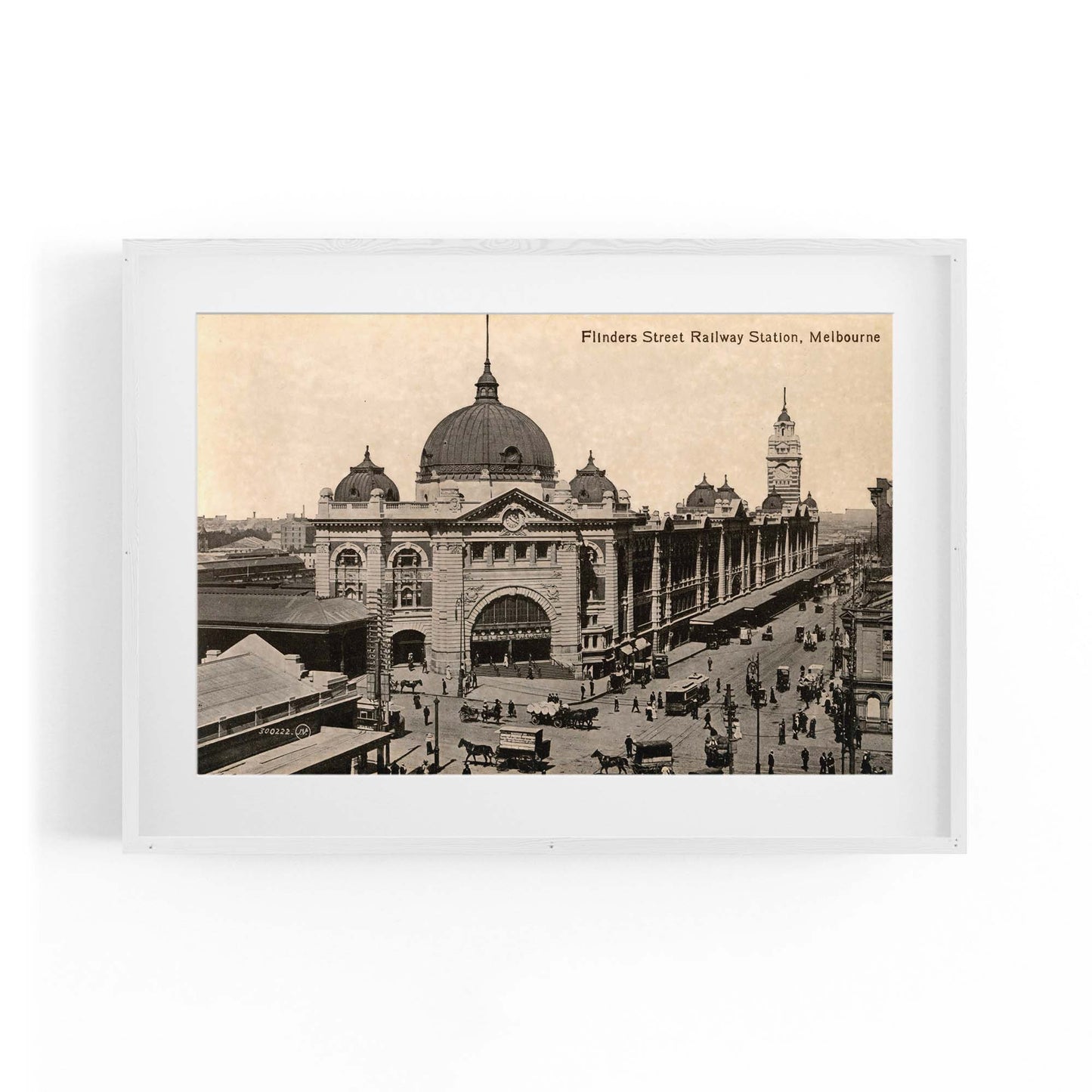 Flinders St Station Melbourne Vintage Photograph Art #2 - The Affordable Art Company