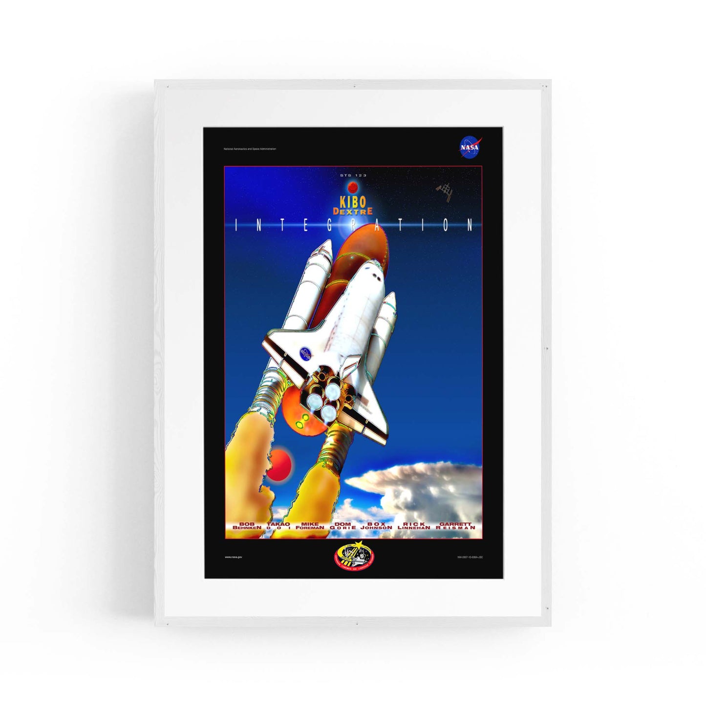 Retro Space Shuttle NASA Space Science Wall Art - The Affordable Art Company