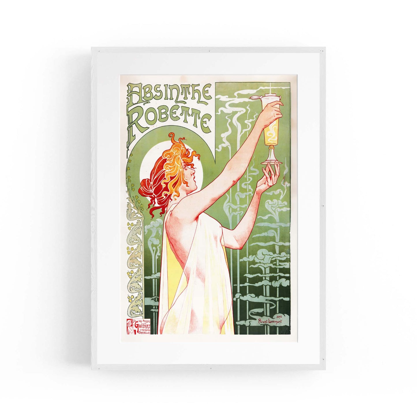French Absinthe Vintage Advert Bar Cafe Wall Art - The Affordable Art Company