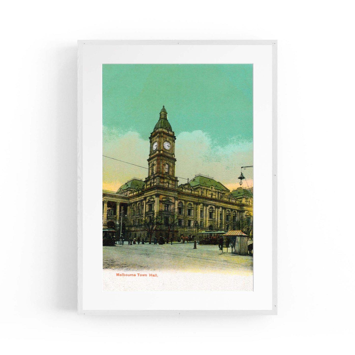 Town Hall, Melbourne Vintage Painting Wall Art #2 - The Affordable Art Company