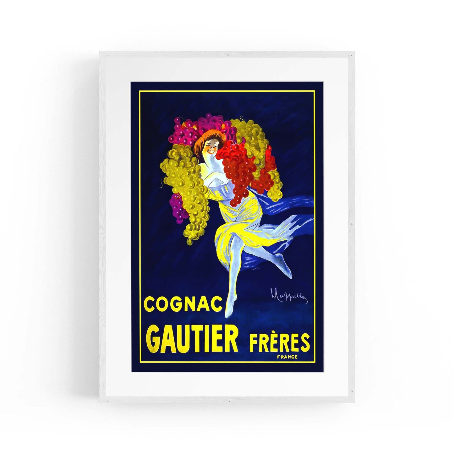 Gautier Frères Cognac Vintage Drinks Advert Wall Art - The Affordable Art Company