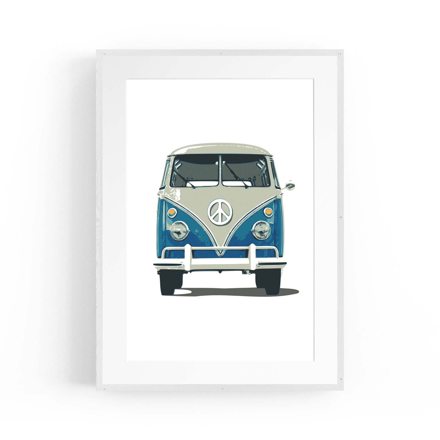 Retro Camper Van Travel Boho Hippy Wall Art #2 - The Affordable Art Company