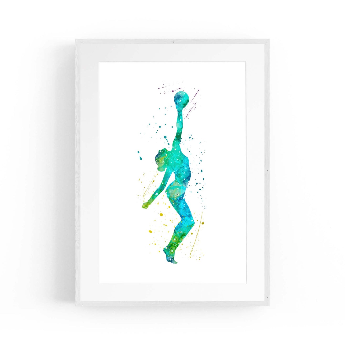 Gymnast Dance Girls Bedroom Gymnastics Wall Art #1 - The Affordable Art Company