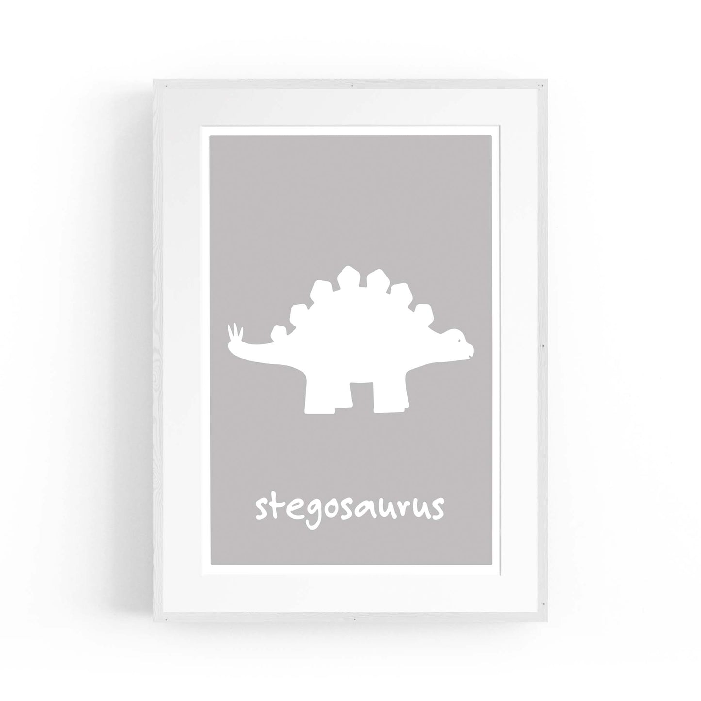 Stegosaurus Dinosaur Boys Bedroom Nursery Art - The Affordable Art Company