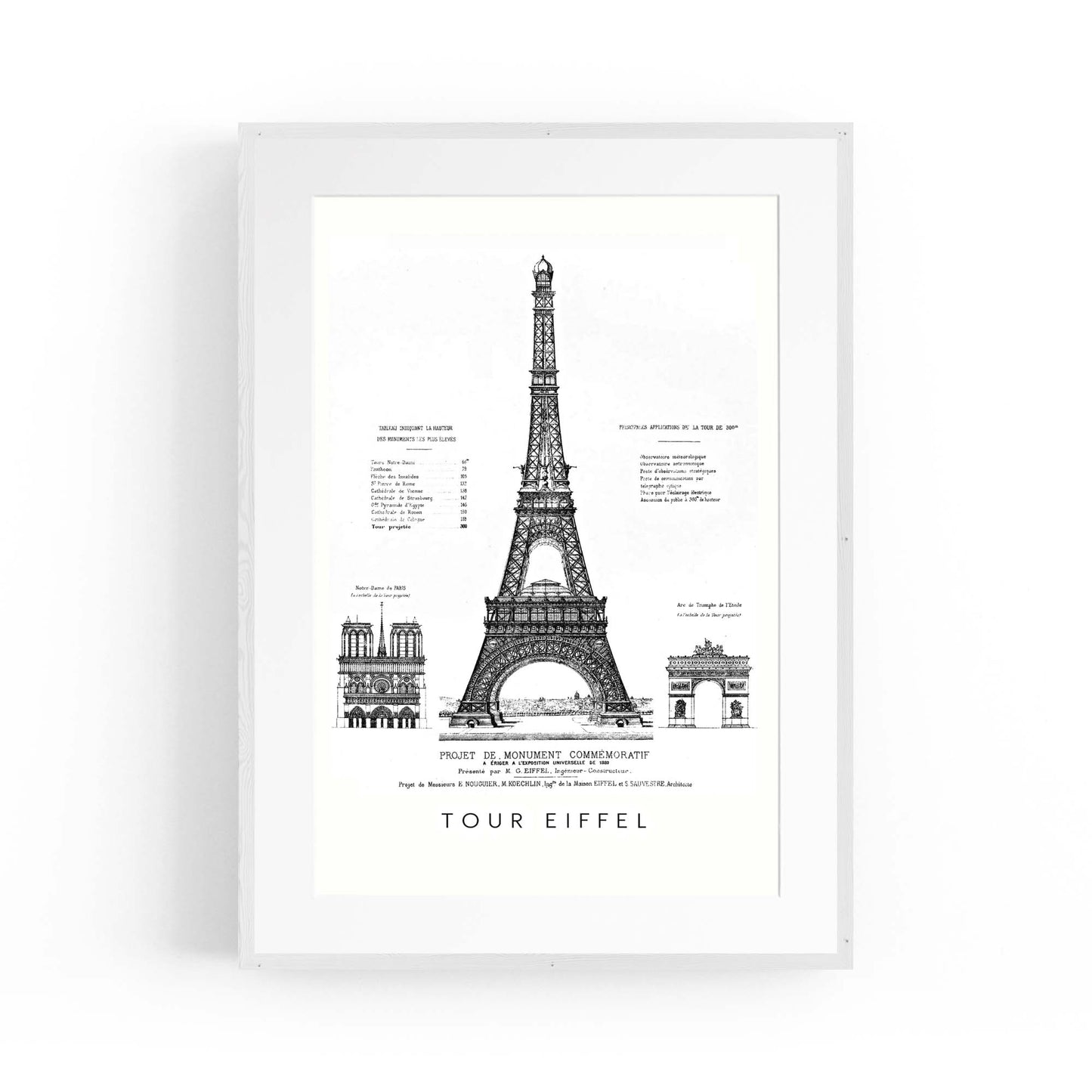 Eiffel Tower, Paris France Artwork Decor Wall Art #1 - The Affordable Art Company