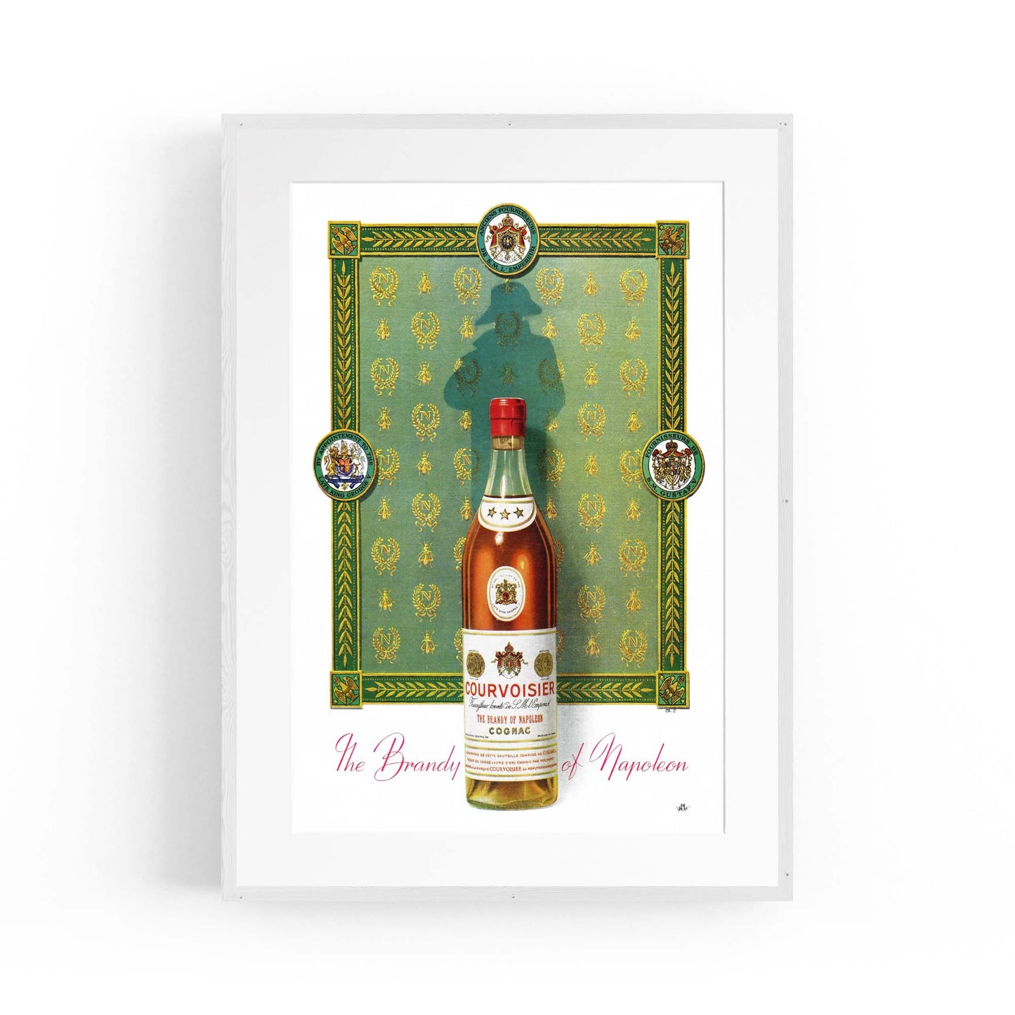 Courvoisier Cognac Vintage Drinks Advert Wall Art - The Affordable Art Company