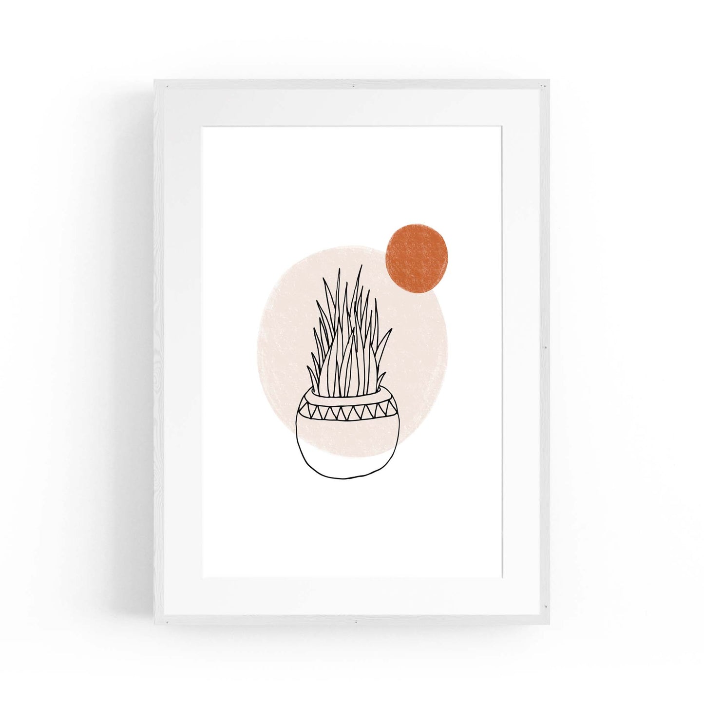 Modern Abstract Shape Minimal Retro Wall Art #10 - The Affordable Art Company