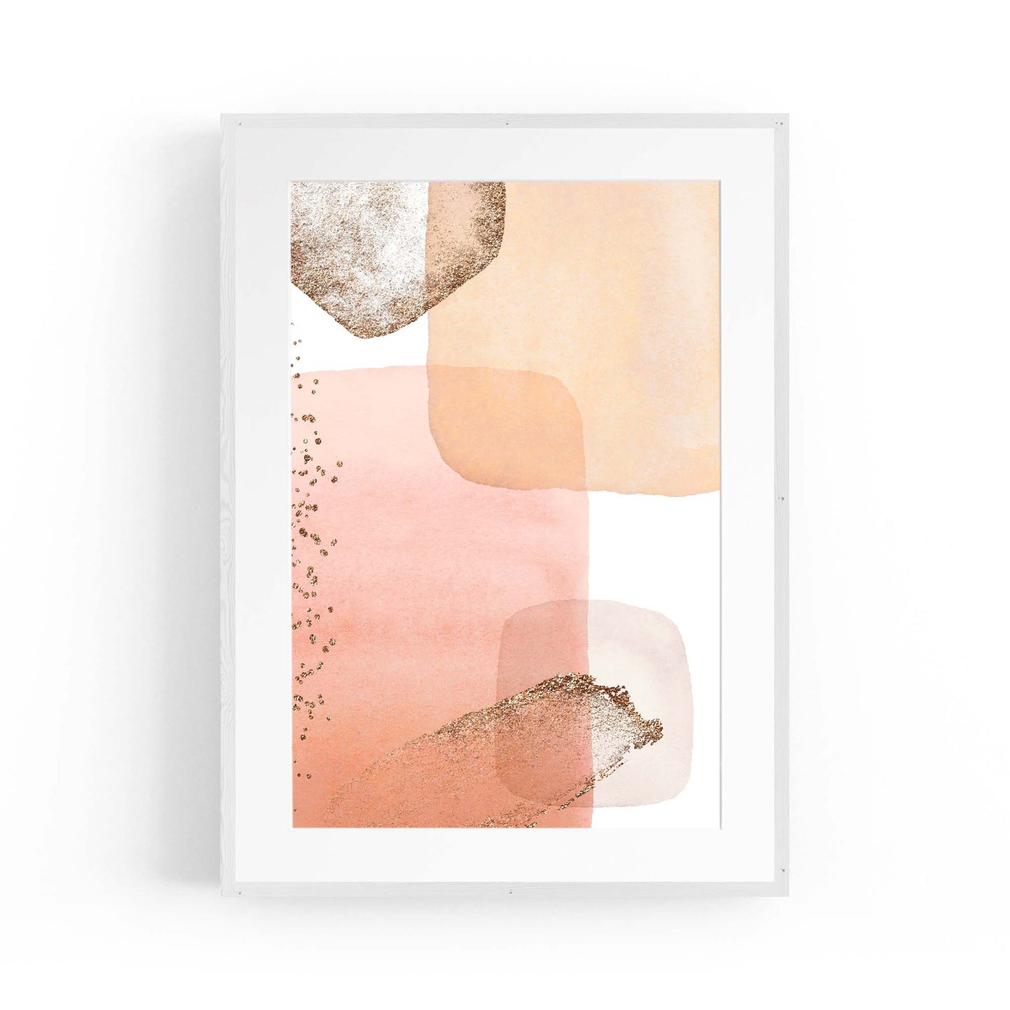 Abstract Modern Watercolour Shapes Painting Wall Art #12 - The Affordable Art Company