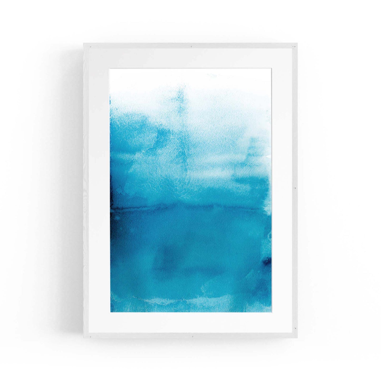 Minimal Blue Painting Abstract Modern Wall Art #16 - The Affordable Art Company