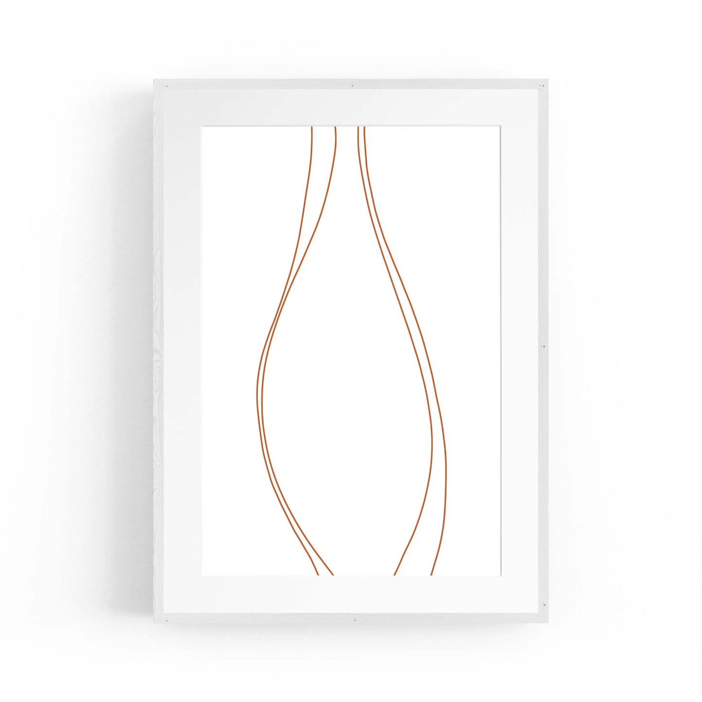Minimal Waves Line Abstract Wall Art #2 - The Affordable Art Company