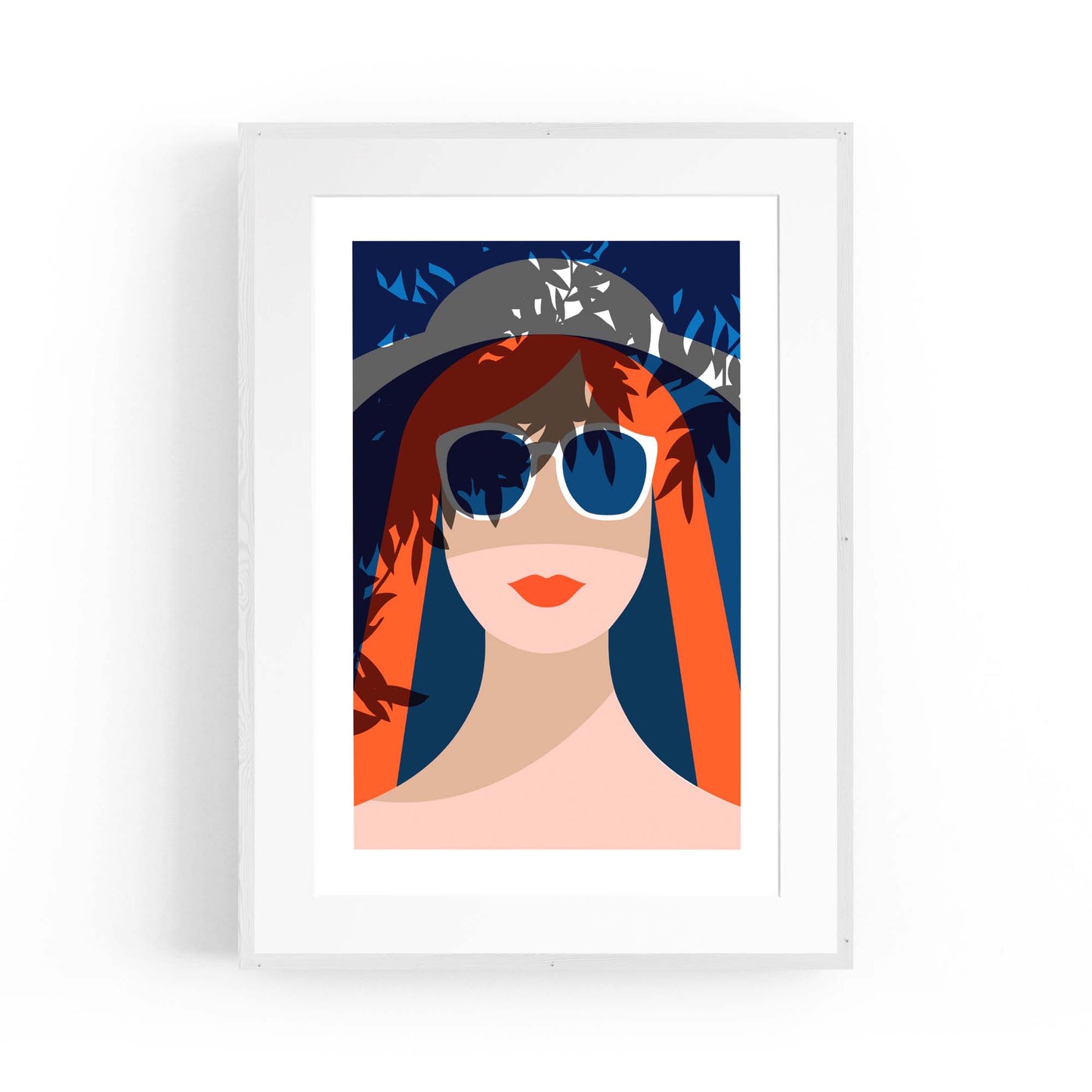 Retro Summer Beach Coastal Fashion Wall Art #1 - The Affordable Art Company