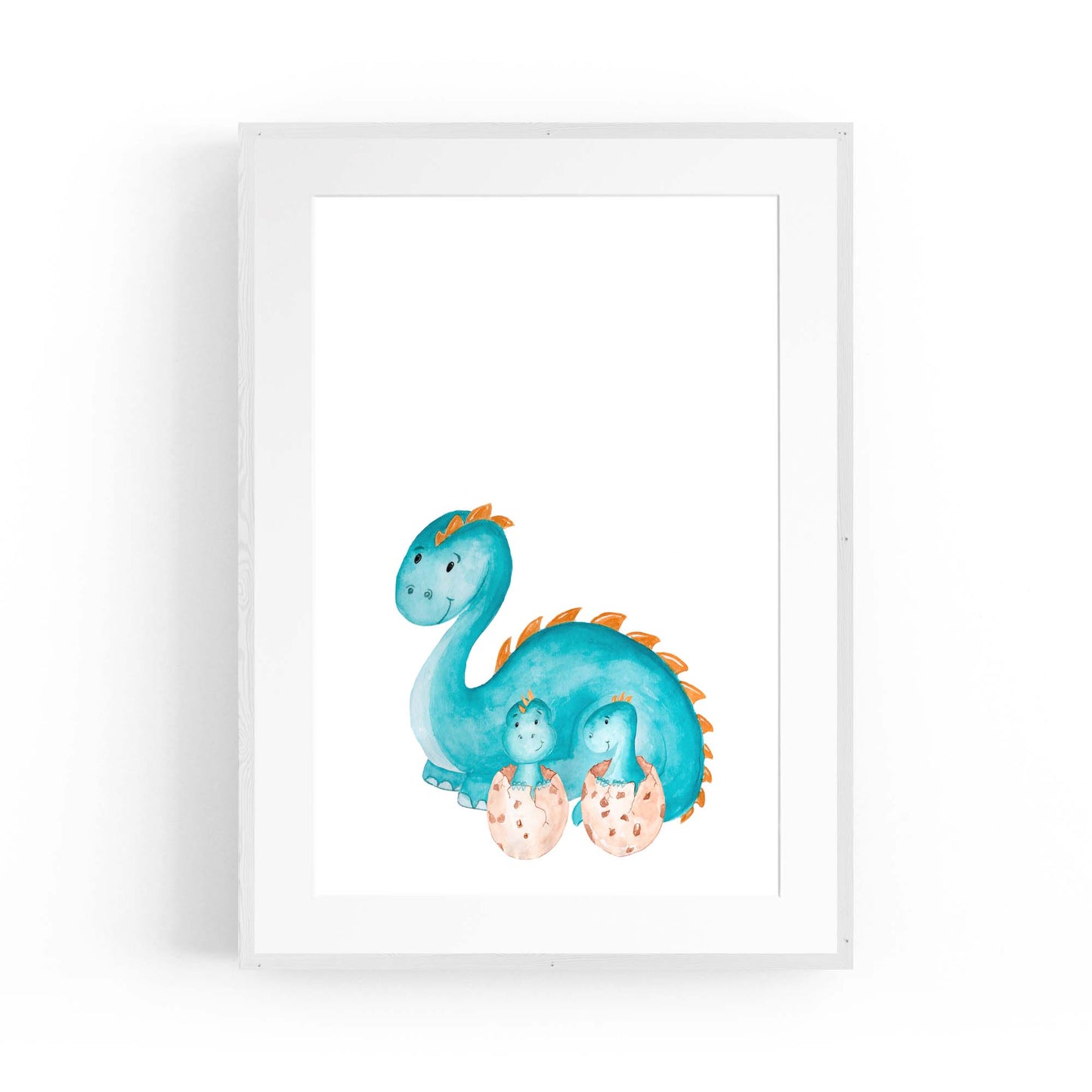 Cute Cartoon Dinosaur Boys Bedroom Wall Art #1 - The Affordable Art Company