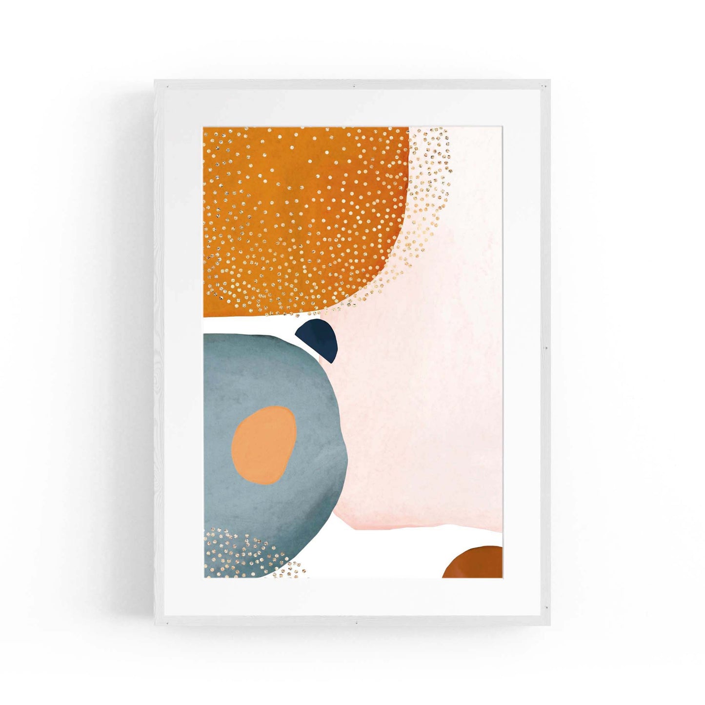 Minimal Pastel Abstract Retro Painting Wall Art #4 - The Affordable Art Company