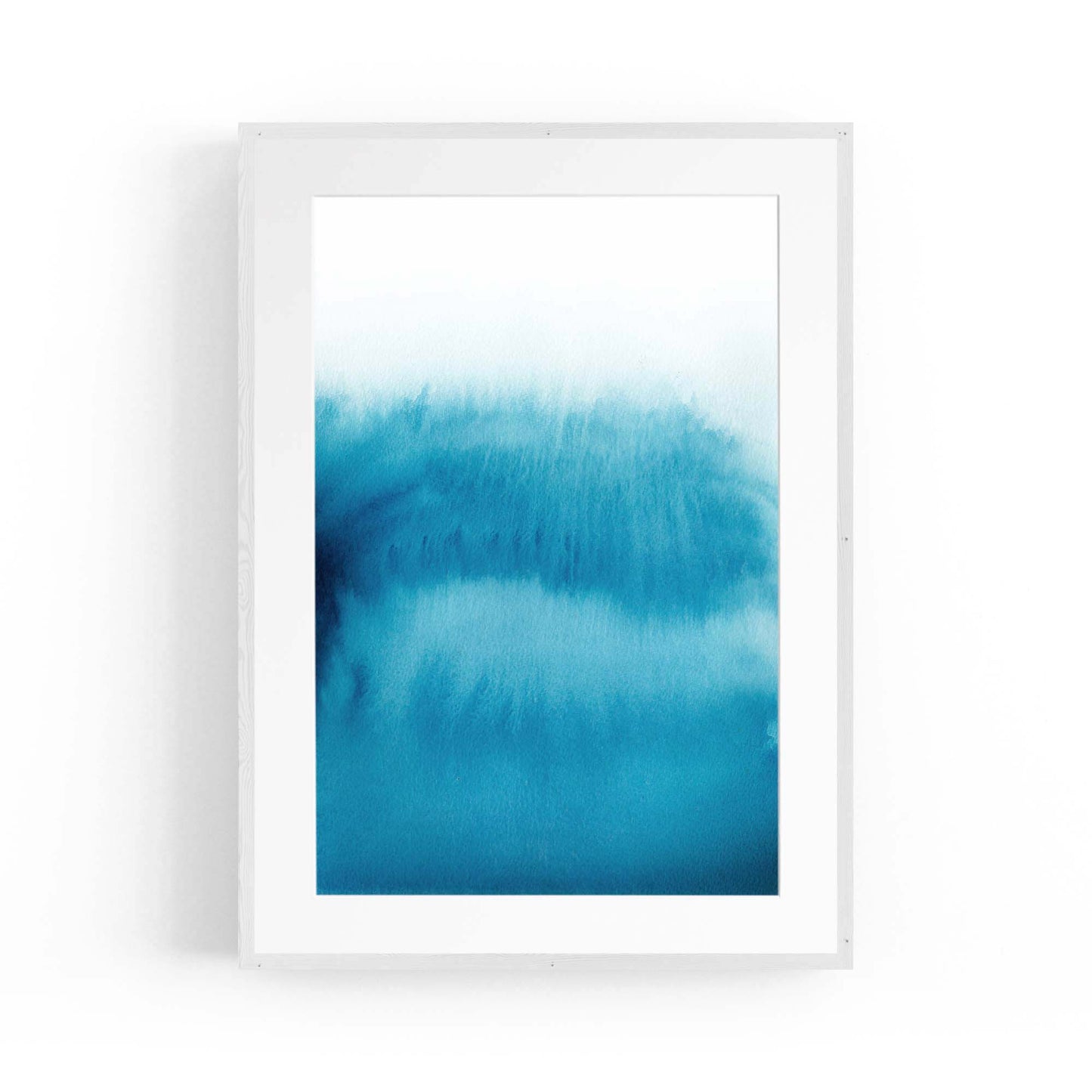Minimal Blue Painting Abstract Modern Wall Art #12 - The Affordable Art Company