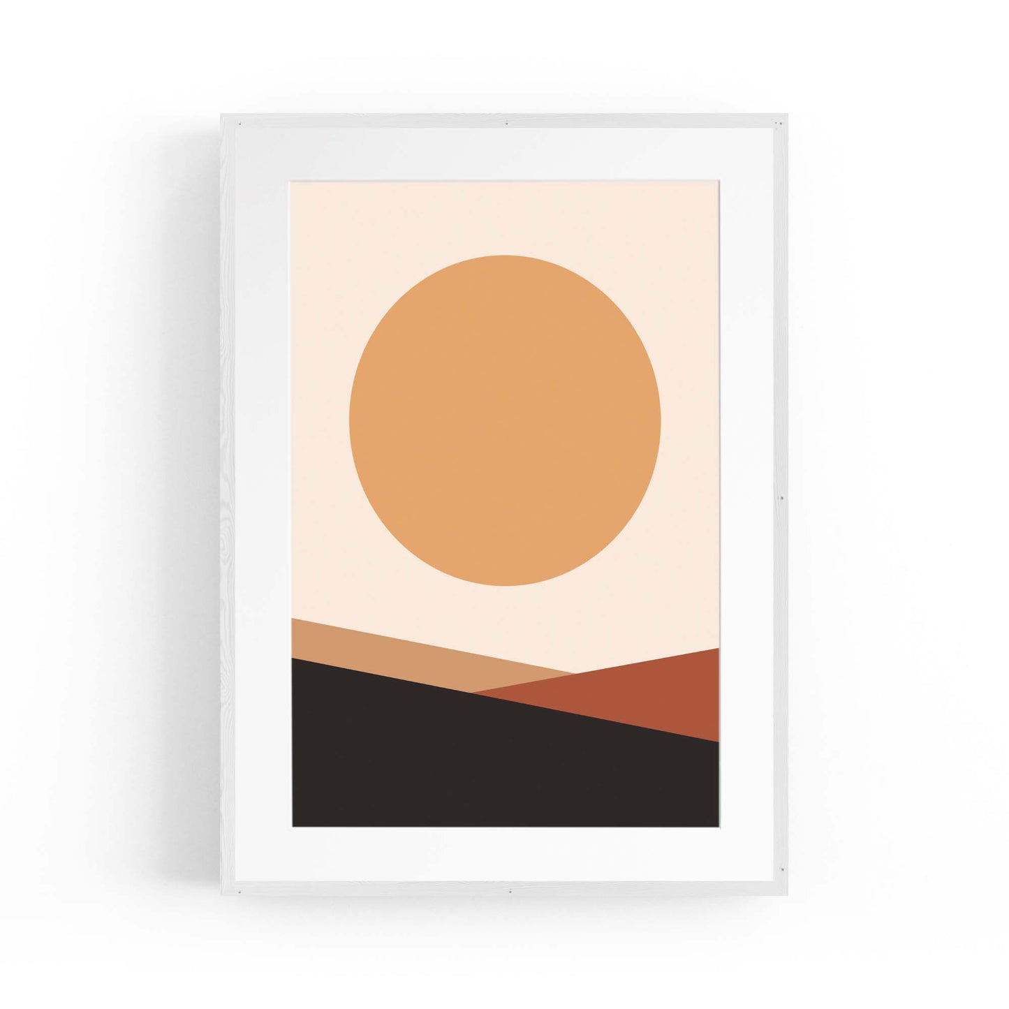 Minimal Pastel Abstract Lines and Shapes Wall Art #17 - The Affordable Art Company