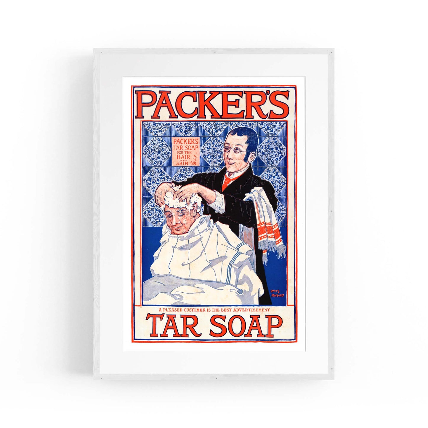 Packers Tar Soap Laundry Vintage Advert Wall Art - The Affordable Art Company