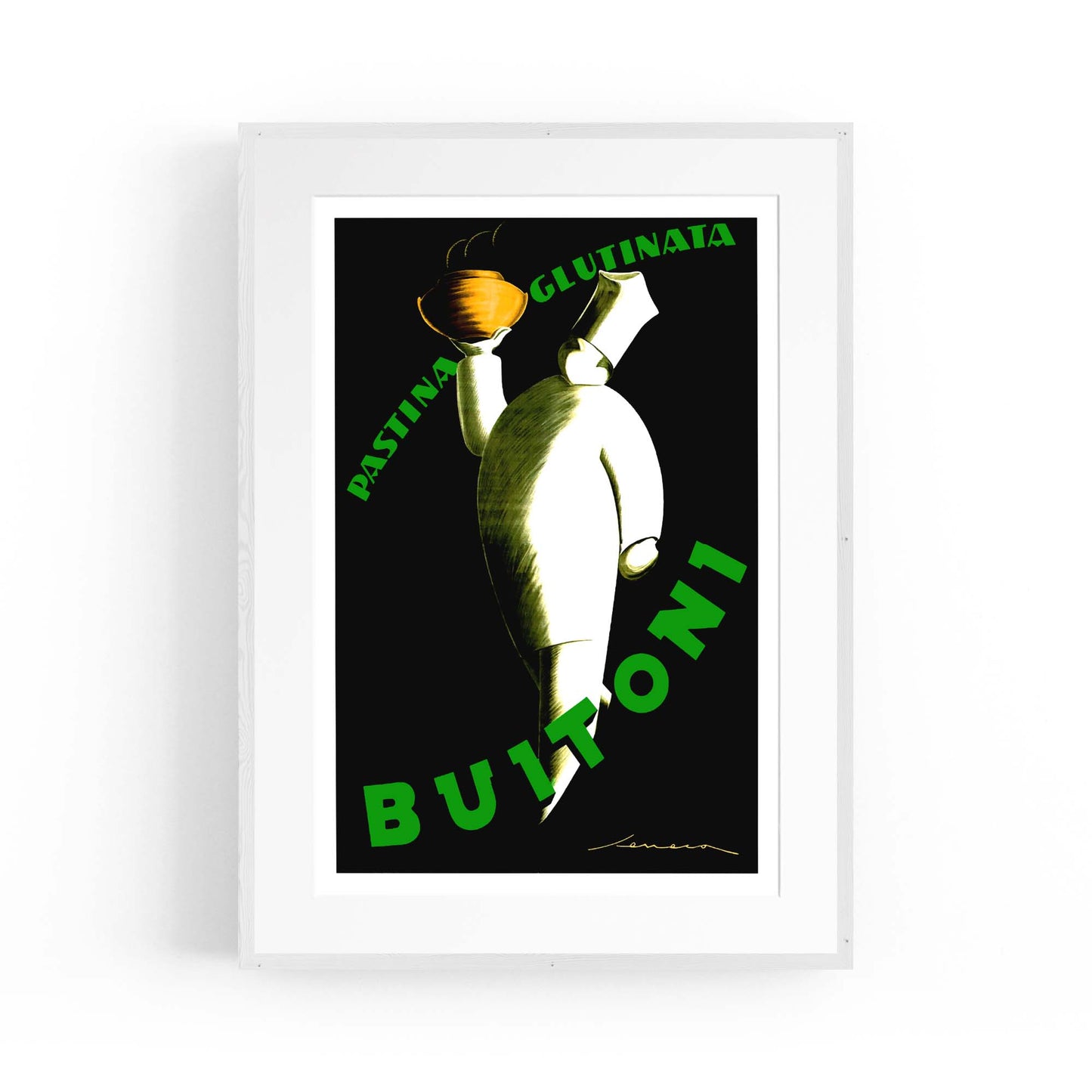 Buitoni Pasta Vintage Food Advert Wall Art - The Affordable Art Company
