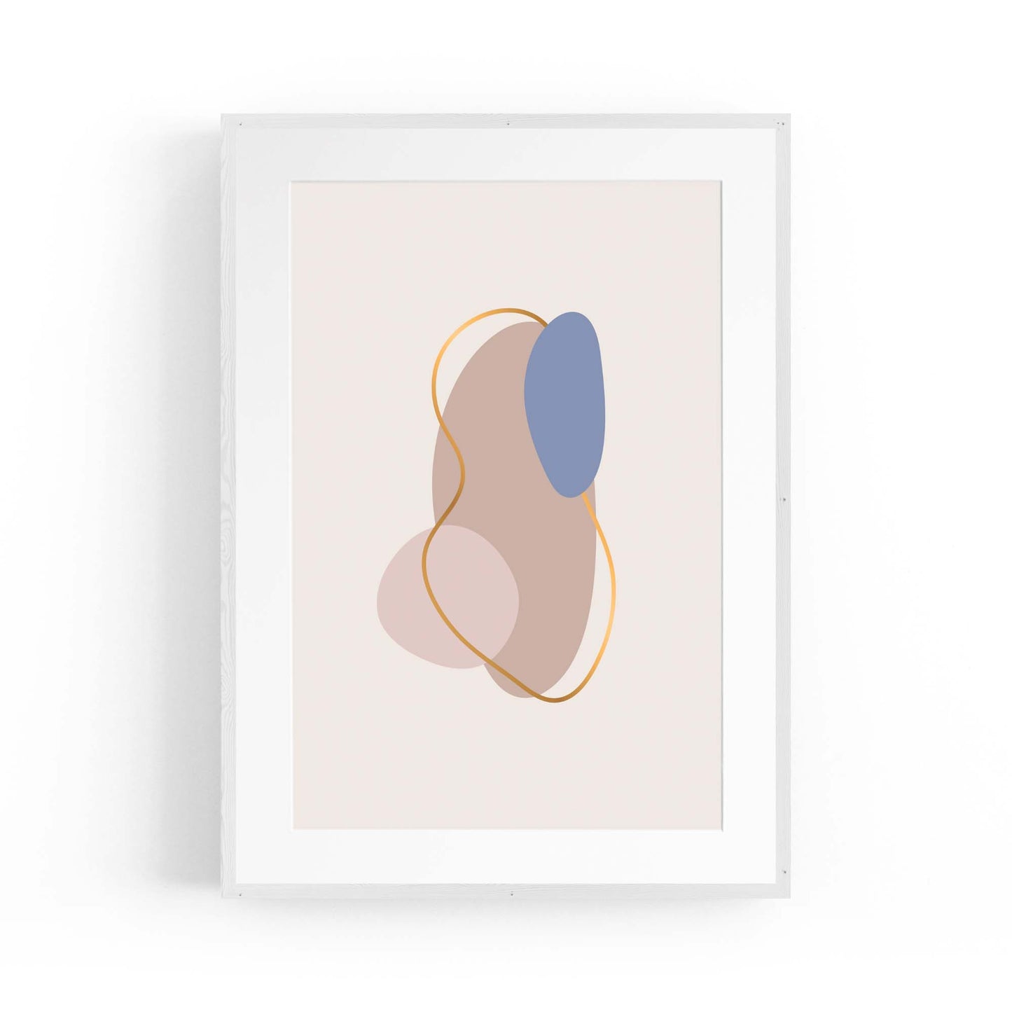 Pale Abstract Shapes Wall Art #9 - The Affordable Art Company