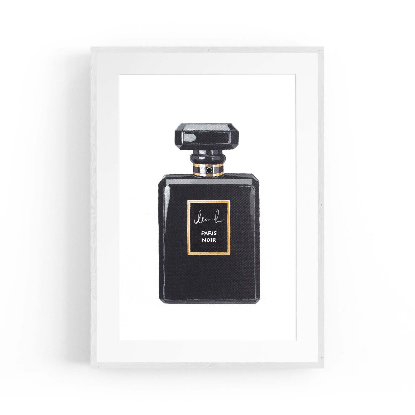 Black Perfume Bottle Fashion Wall Art - The Affordable Art Company