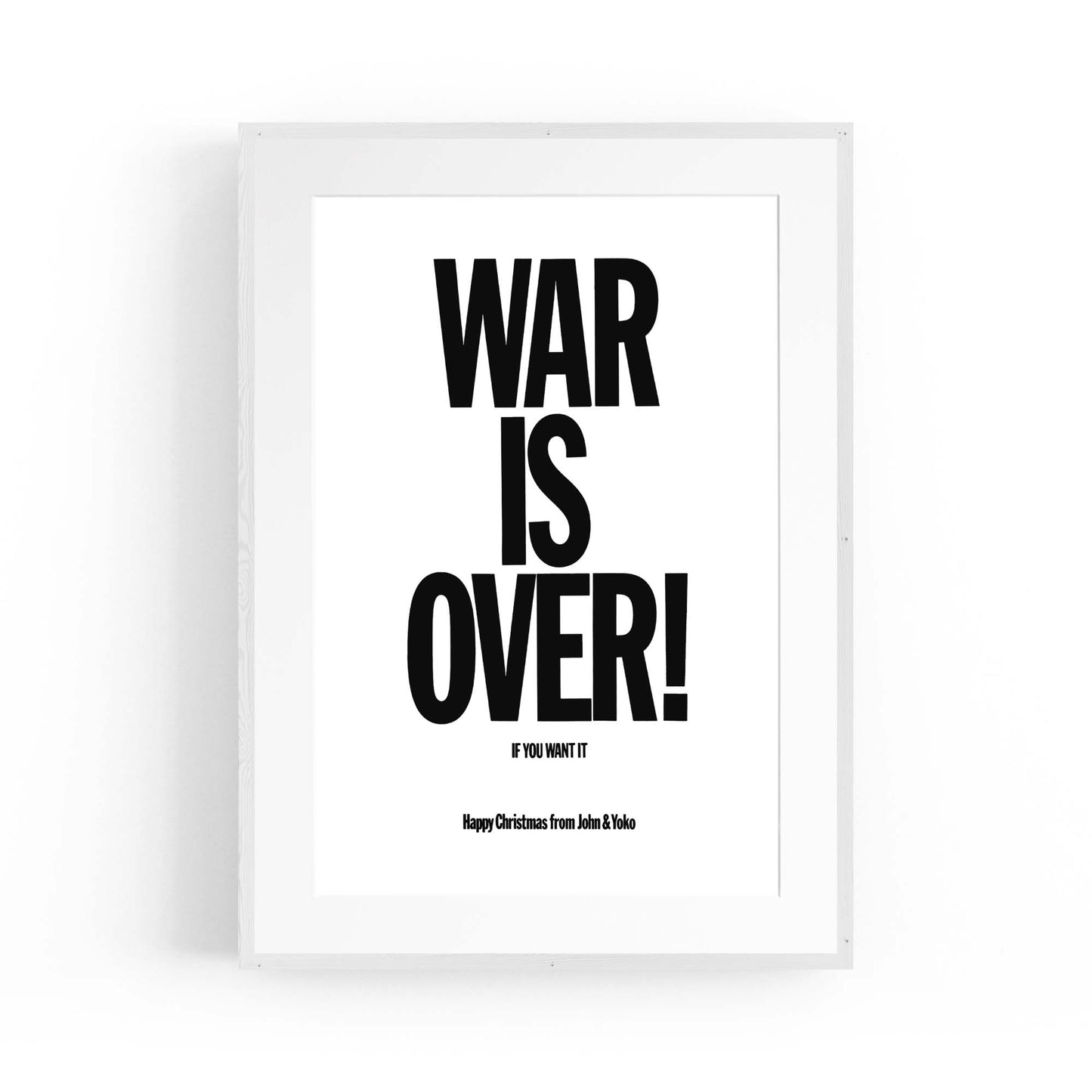 War Is Over "Christmas" John Lennon Beatles Art - The Affordable Art Company