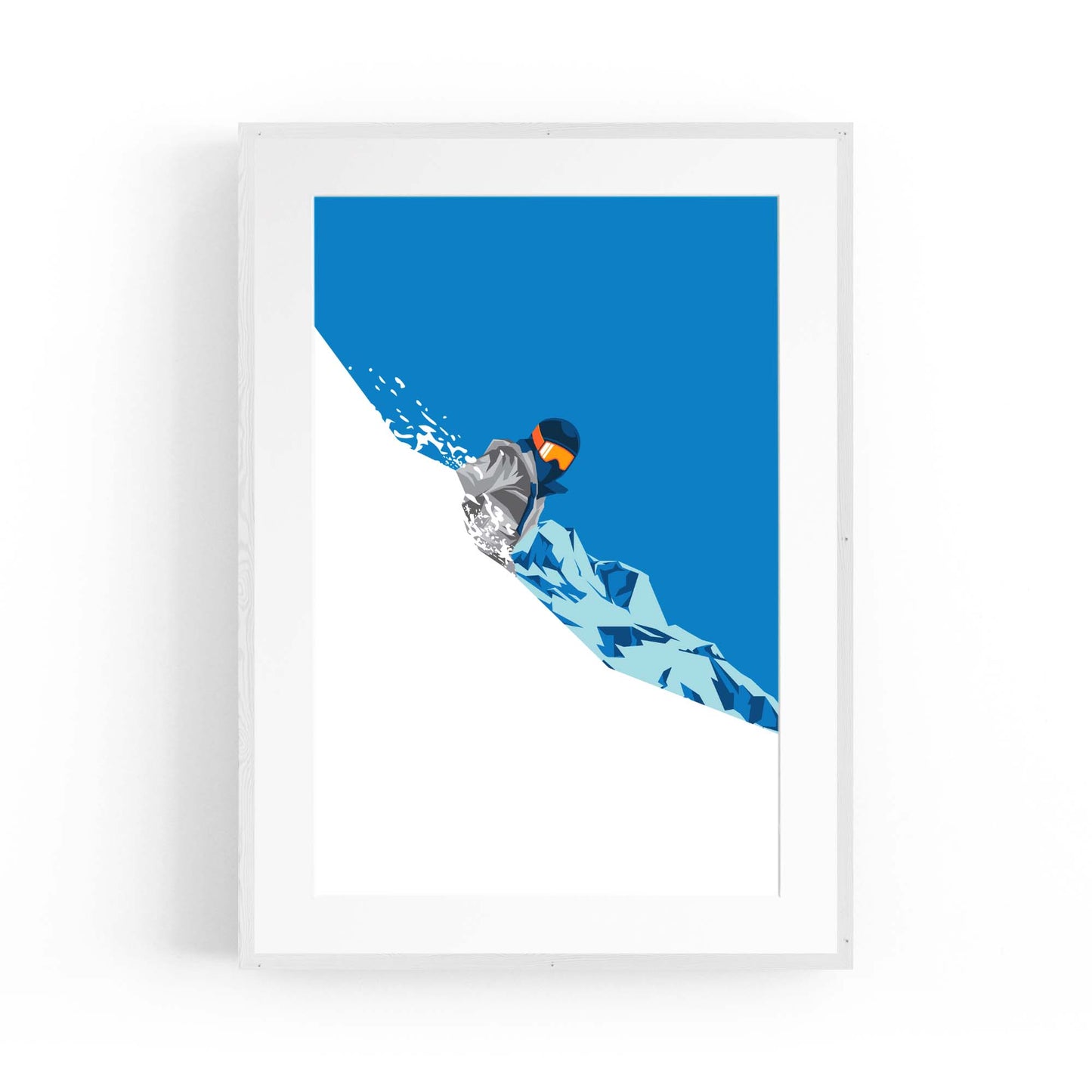 Retro Ski Winter Vintage Snow Cabin Wall Art #3 - The Affordable Art Company