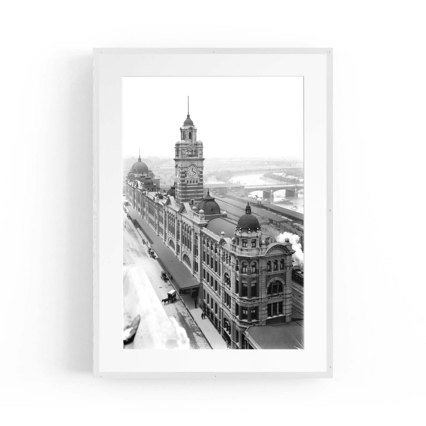 Flinders St Station Melbourne Vintage Photograph Art #1 - The Affordable Art Company