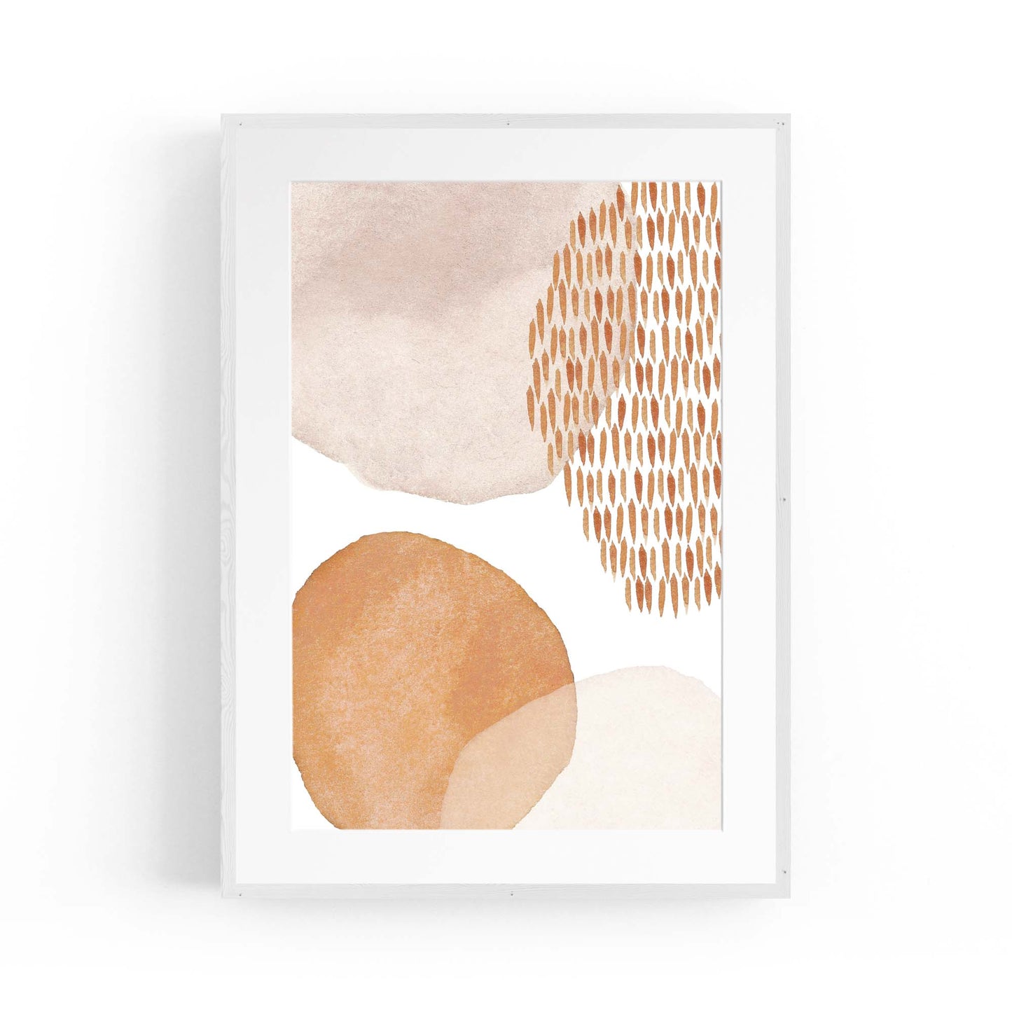 Abstract Modern Watercolour Shapes Painting Wall Art #15 - The Affordable Art Company