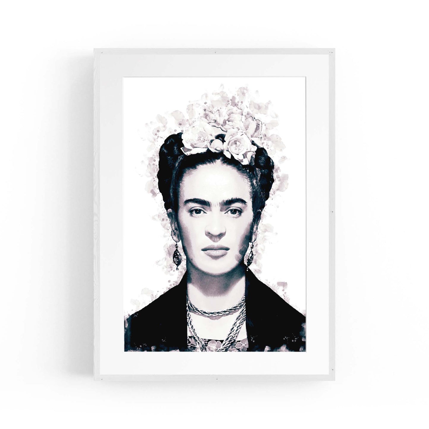 Minimal Frida Kahlo Fashion Girls Bedroom Wall Art - The Affordable Art Company