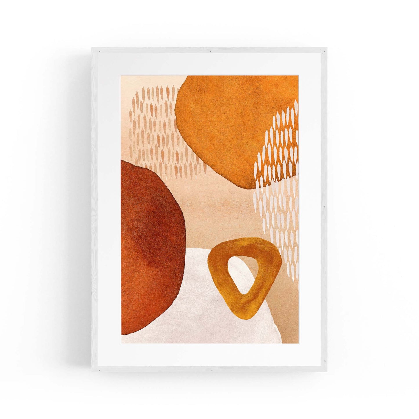 Abstract Modern Watercolour Shapes Painting Wall Art #5 - The Affordable Art Company