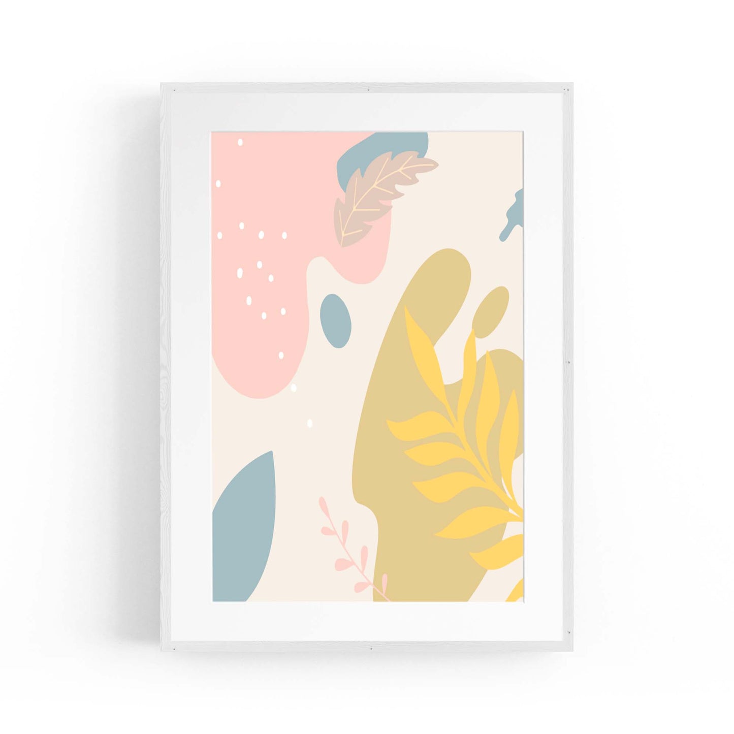 Calm Abstract Minimal Pastel Modern Wall Art #6 - The Affordable Art Company