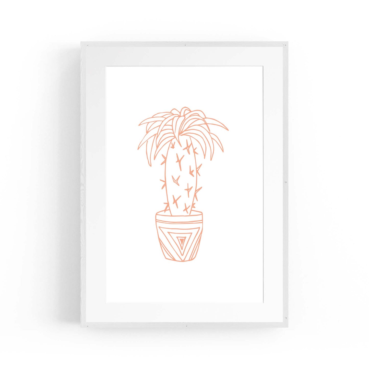 Abstract House Plant Minimal Living Room Wall Art #21 - The Affordable Art Company