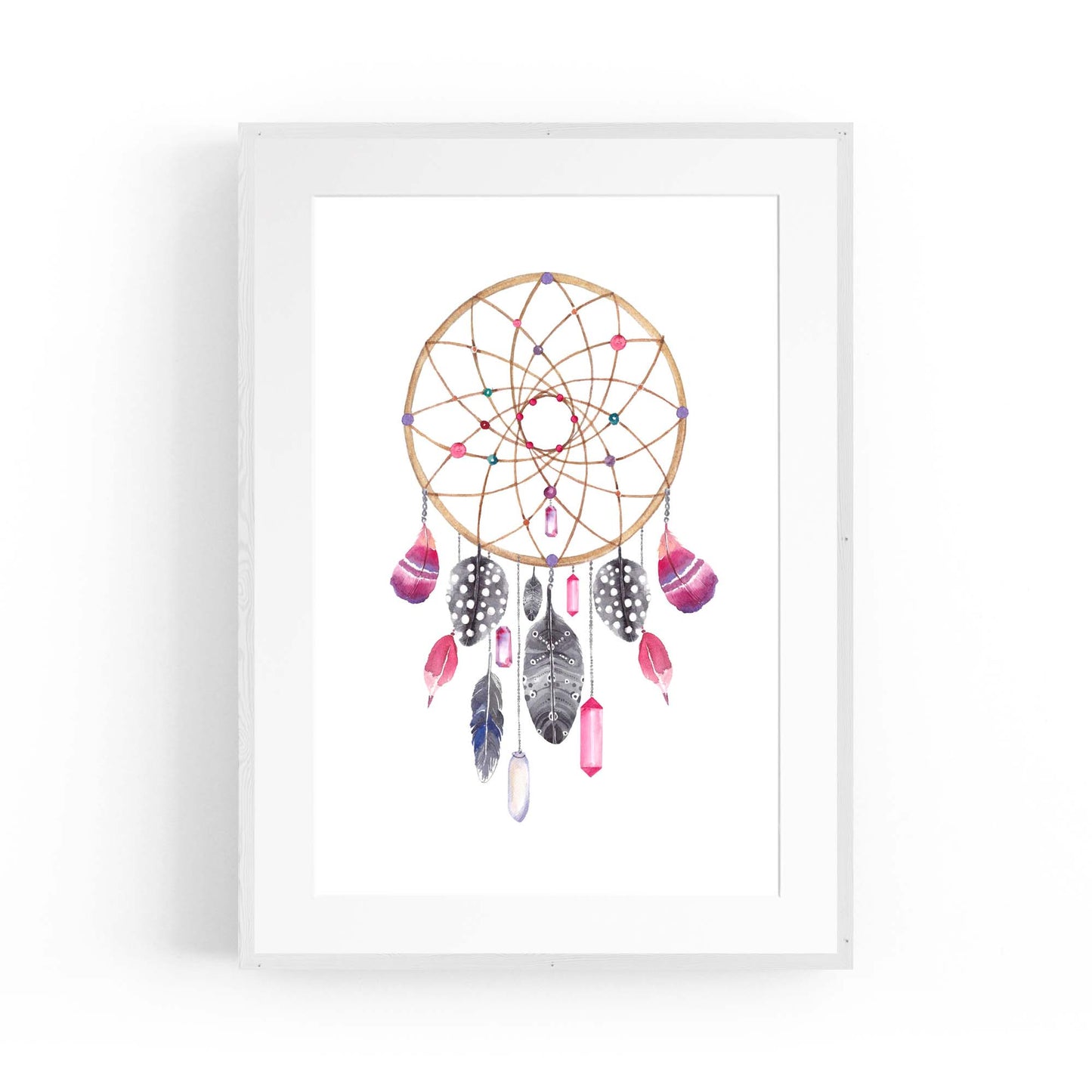 Dream Catcher Nursery Baby Bedroom Wall Art #3 - The Affordable Art Company
