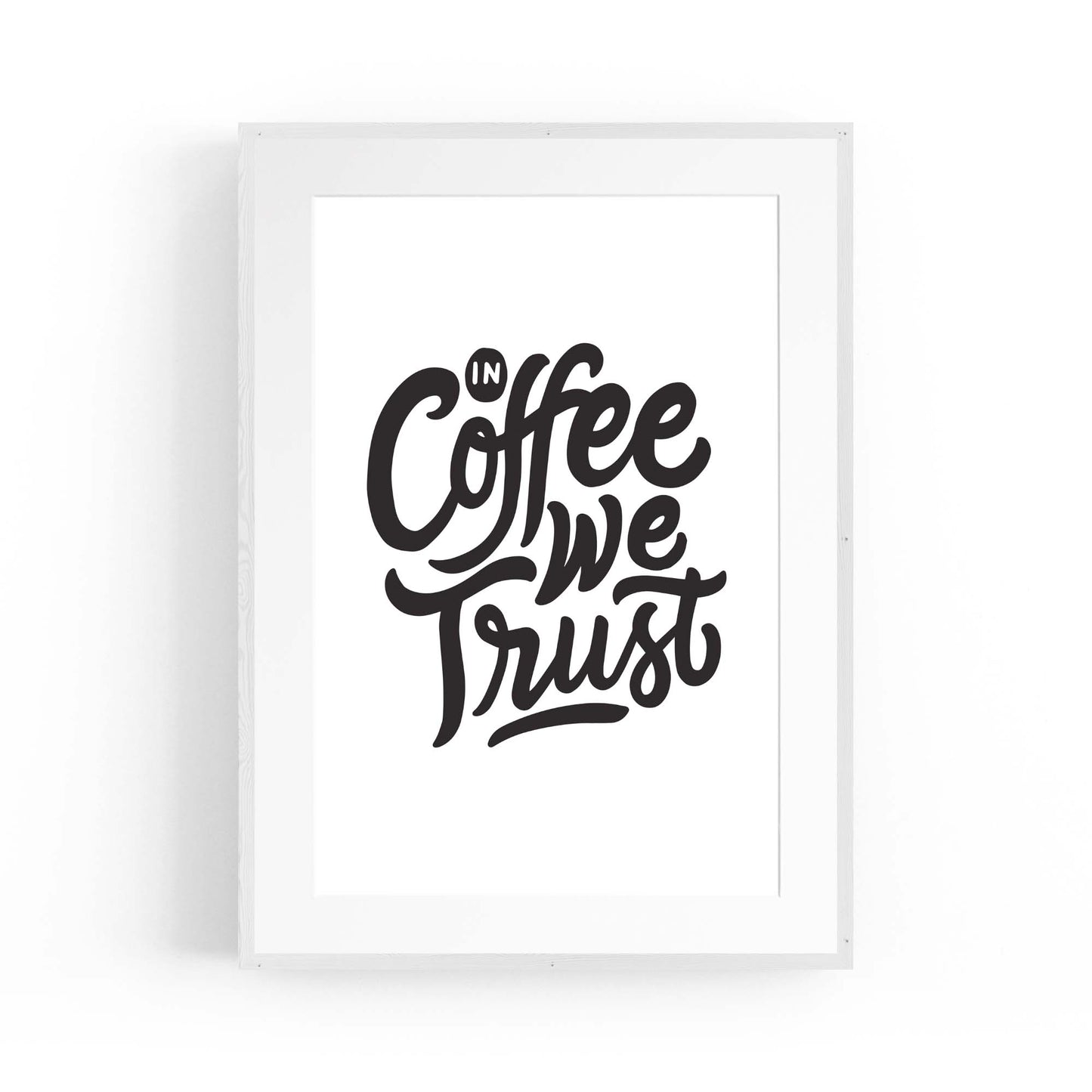 Coffee Quote Minimal Kitchen Cafe Style Wall Art #13 - The Affordable Art Company