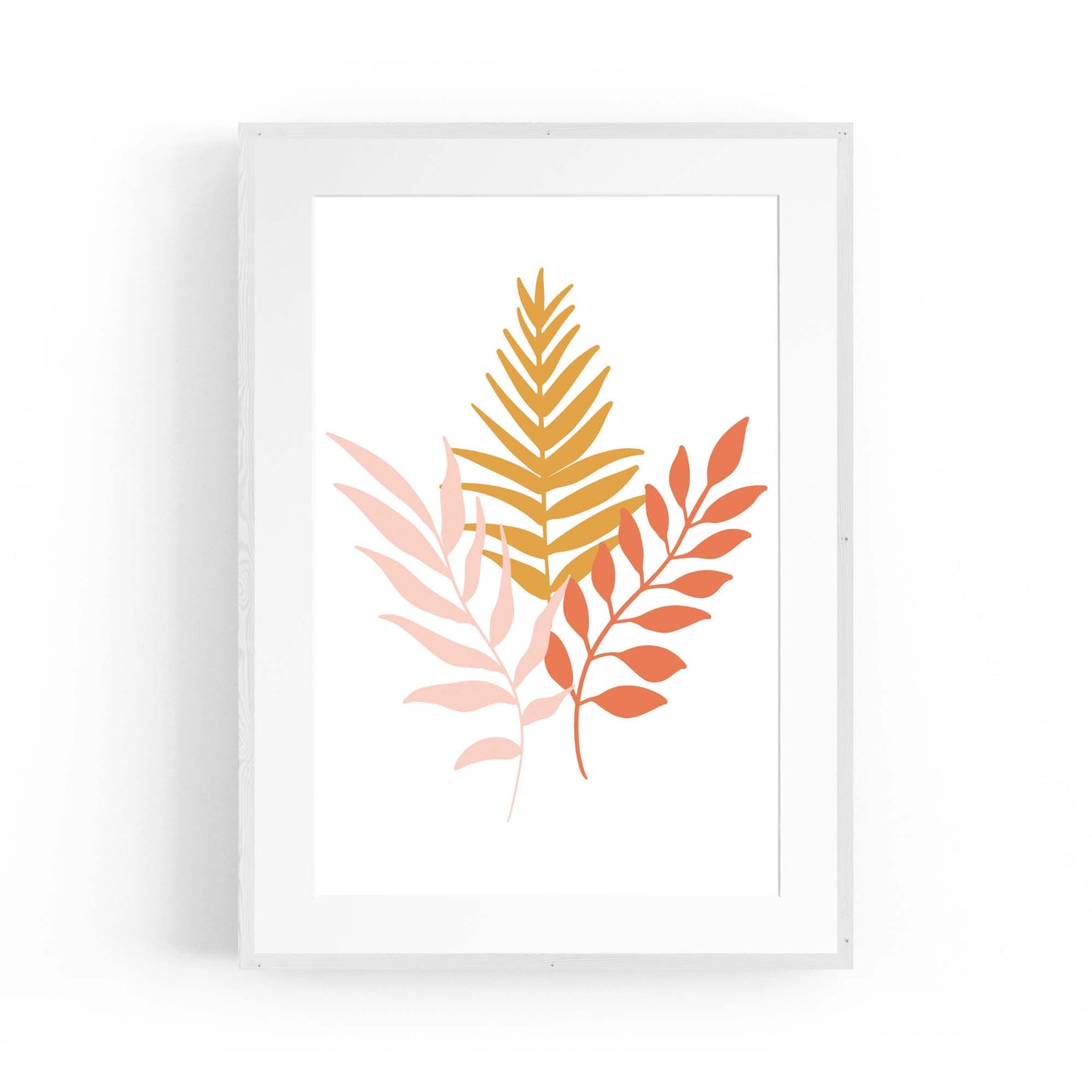 Abstract House Plant Minimal Living Room Wall Art #4 - The Affordable Art Company